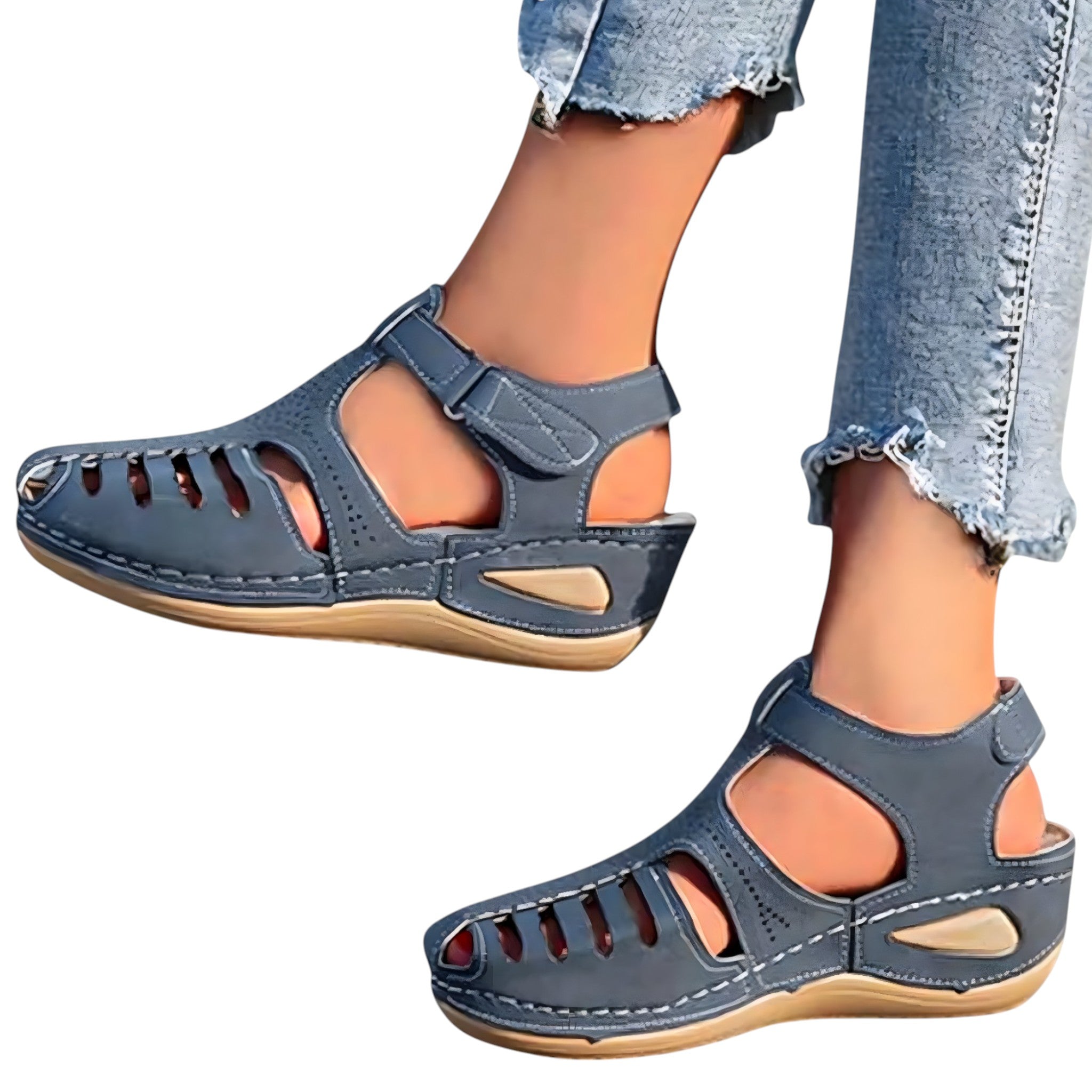Nova | Sandali comfort traforati con cinturino - - breathable sandals casual sandals easy wear sandals fashion sandals - Concept Palermo