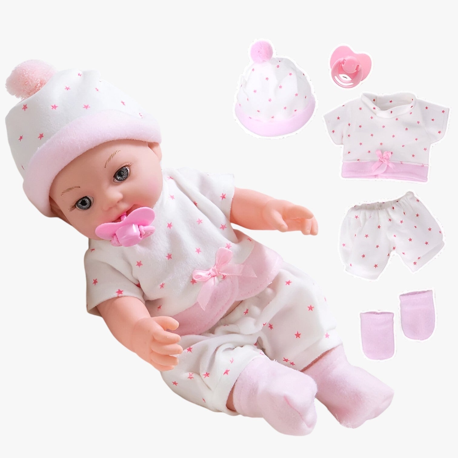 Lily | Bambola Reborn Realistica – Morbida e Fatta a Mano - Rosa - toys toys & gifts toys for kids - Concept Palermo