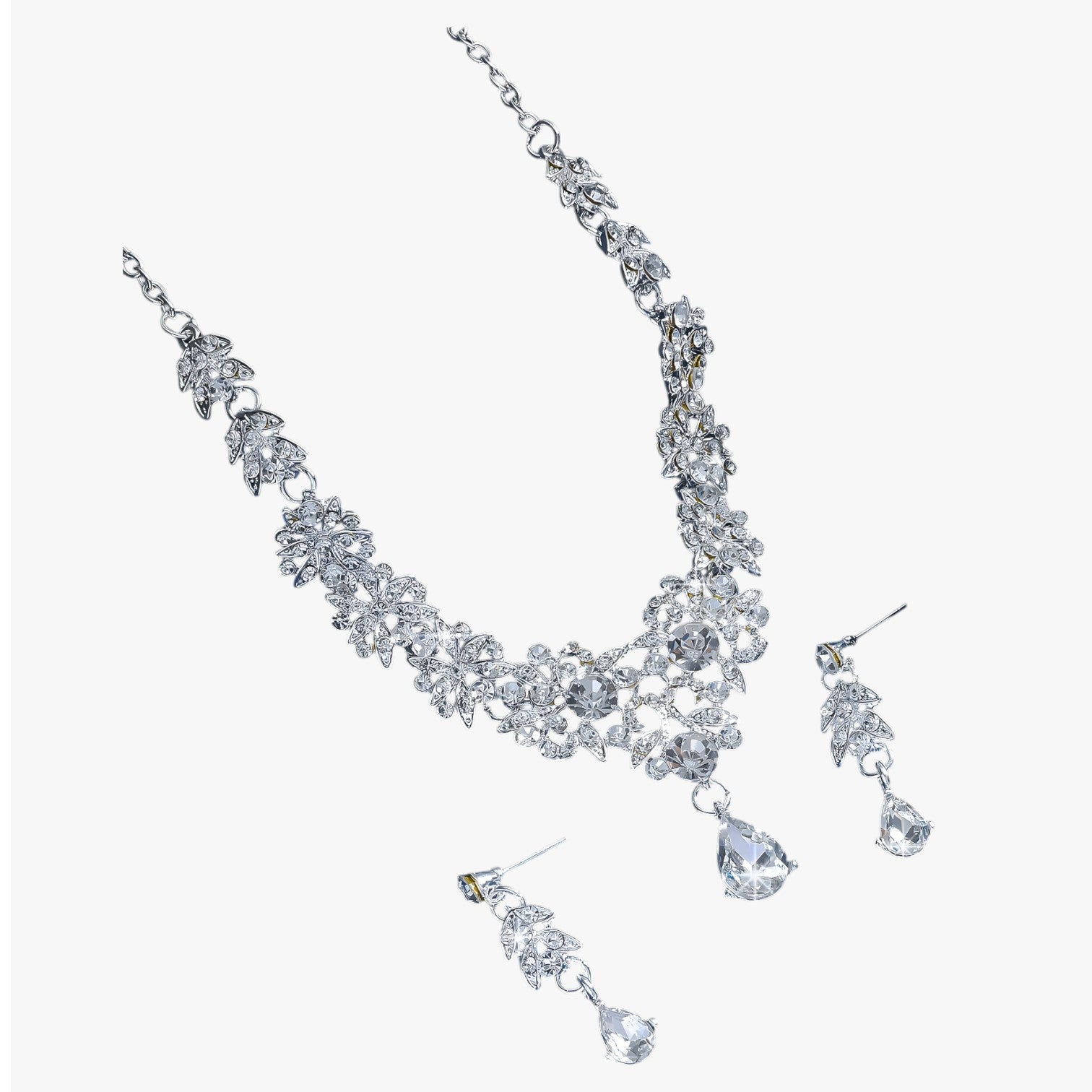 Diana | Elegante set di gioielli in cristallo rosso per matrimoni e feste - - elegant womens necklaces necklace NECKLACES Necklaces for Women - Concept Palermo