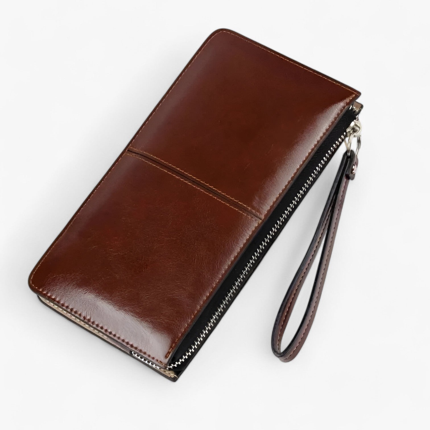 Darya | Borsa Vintage in PU Pelle – Grande Capacità e Stile Elegante per Donne - caffè - accessories women wallet womens wallet - Concept Palermo