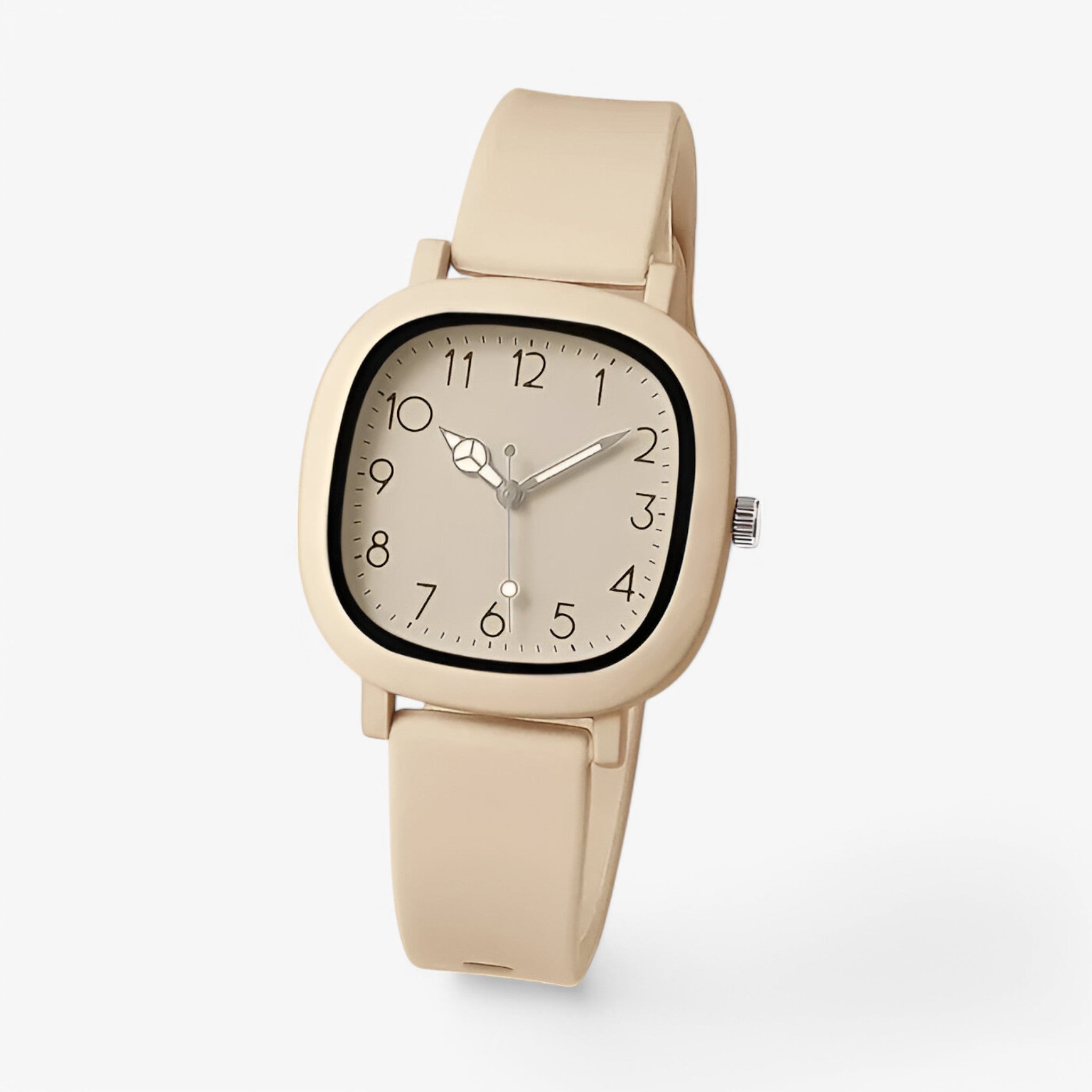 Tamar | Orologio da donna in silicone al quarzo perfetto come regalo - Beige - female watch watch for women - Concept Palermo