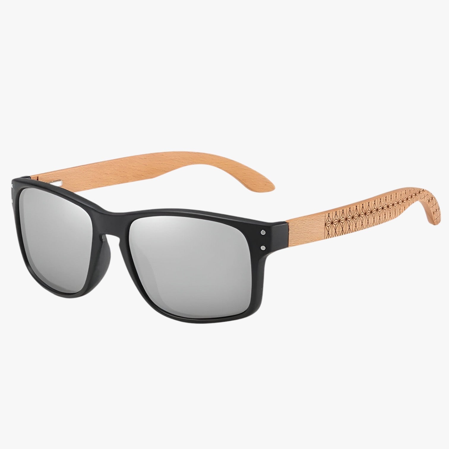 Arjun | Midnite Star Occhiali da sole in legno – Protezione UV elegante per uomini - Grigio - mens sunglasses Sunglasses - Concept Palermo