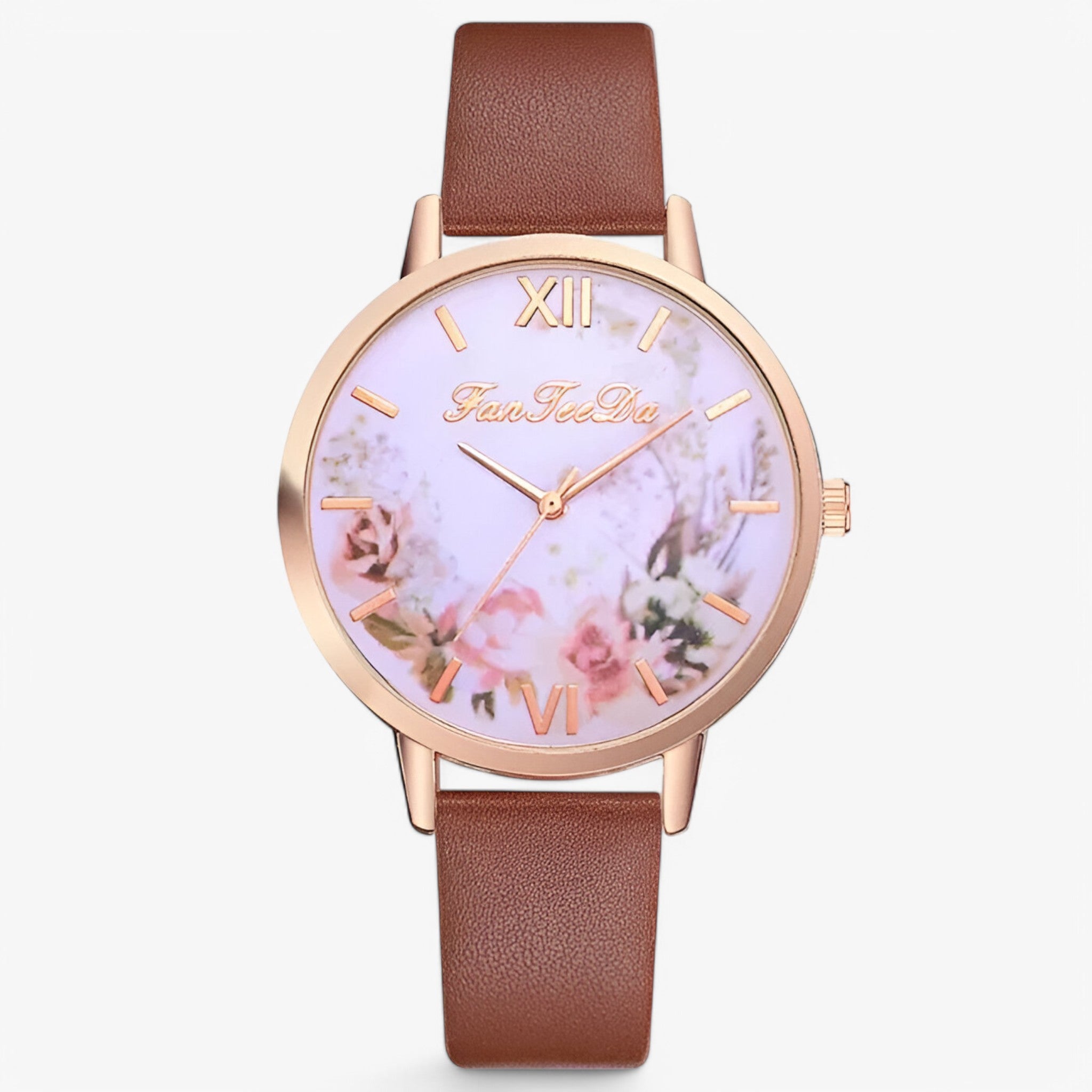 Ashley | Orologio da donna con cinturino in pelle e design semplice e alla moda - Marrone - female watch watch for women - Concept Palermo