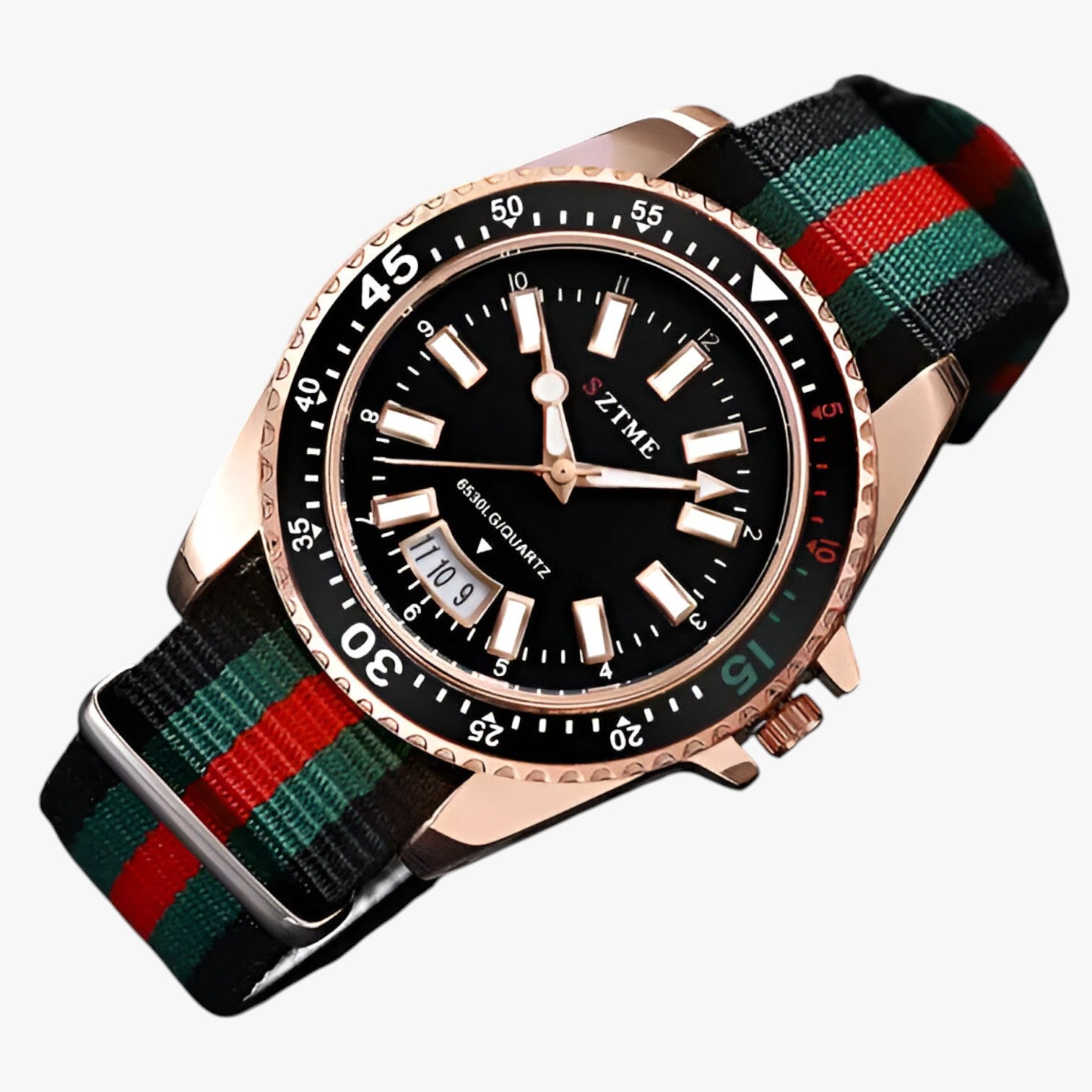 Lincoln | Elegante orologio con cinturino in nylon e luce notturna - - watch watch for men watches WATCHES FOR MEN - Concept Palermo