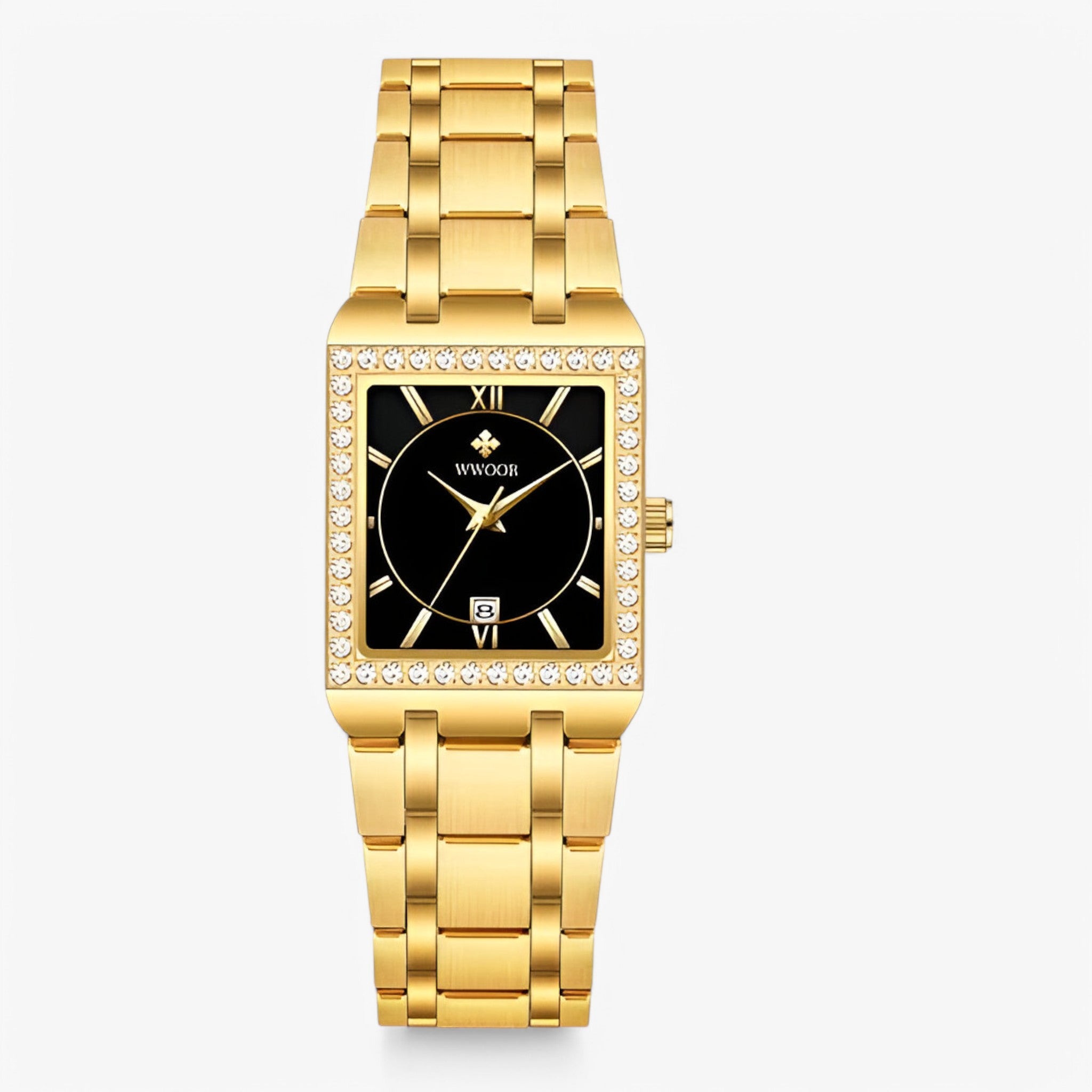 Celeste | Orologio da Donna con Diamanti Quadrati - oro nero - watch for women women watch - Concept Palermo