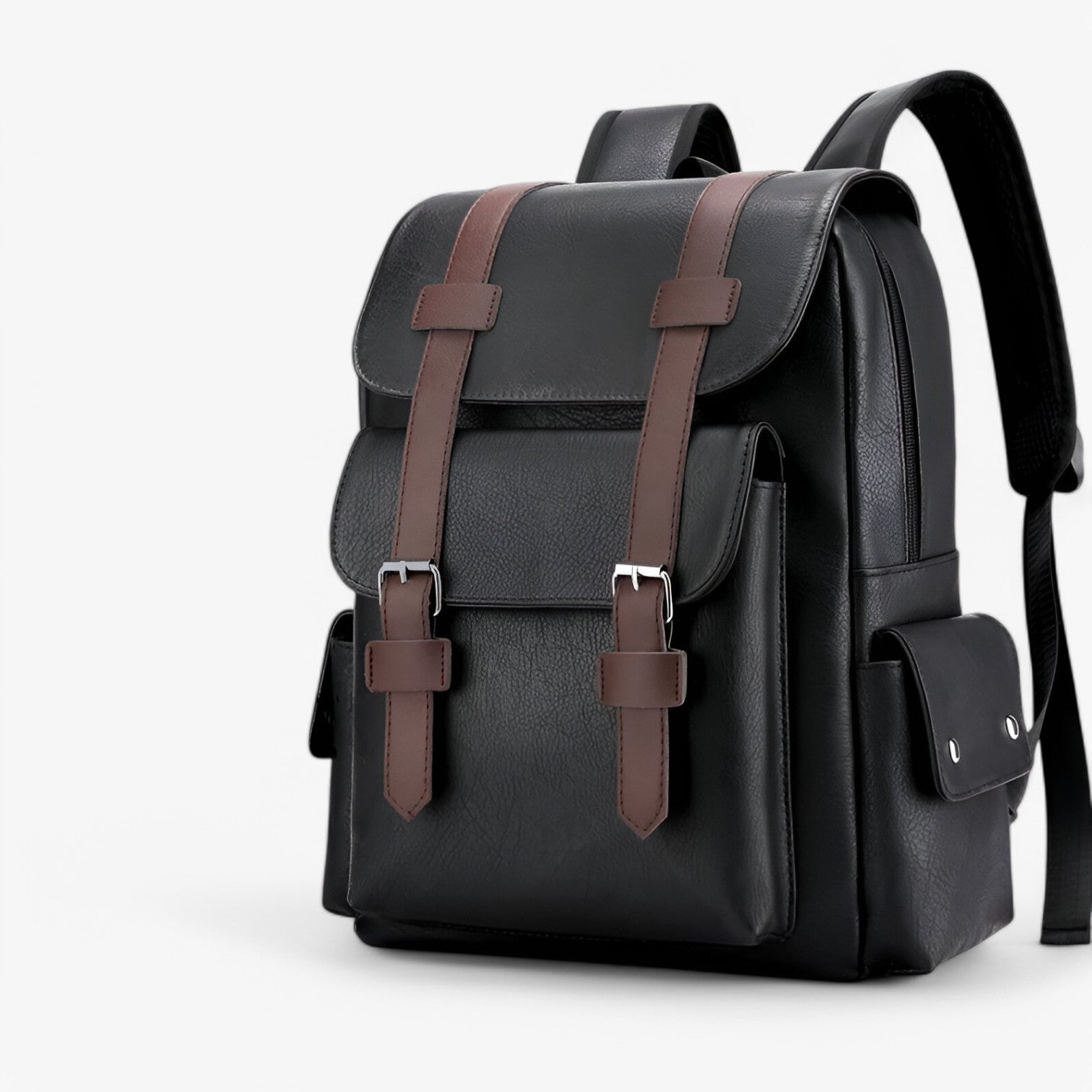 Mikael | Zaino elegante in PU - Spazioso e comodo - nero - Backpacks Bags mens bag - Concept Palermo