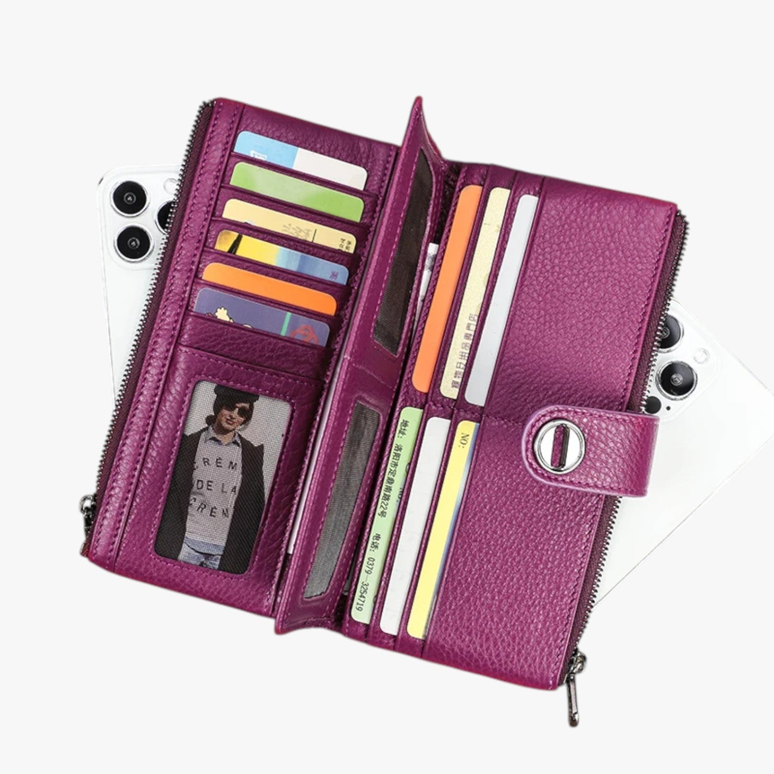 Alivia | Portafoglio Donna in Pelle con AirTag Elegante, Sicuro e Multiuso - - wallet wallets womens wallet - Concept Palermo