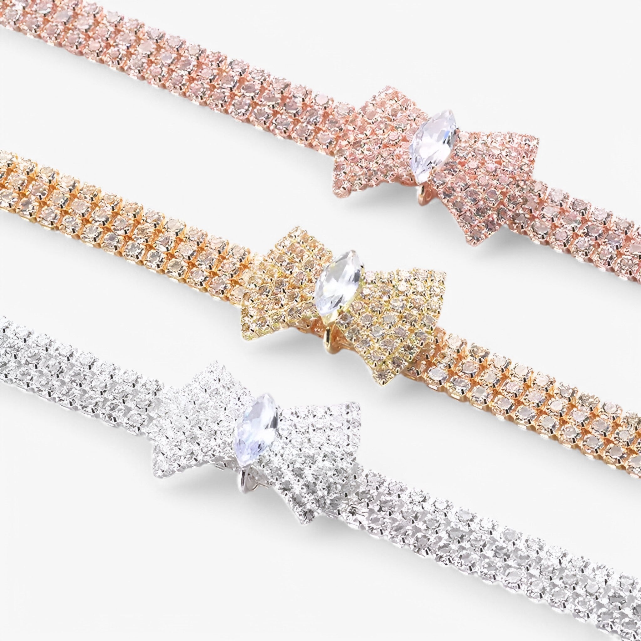 Bella | Collare per gatti Bling con fiocco e cristalli - - - Concept Palermo
