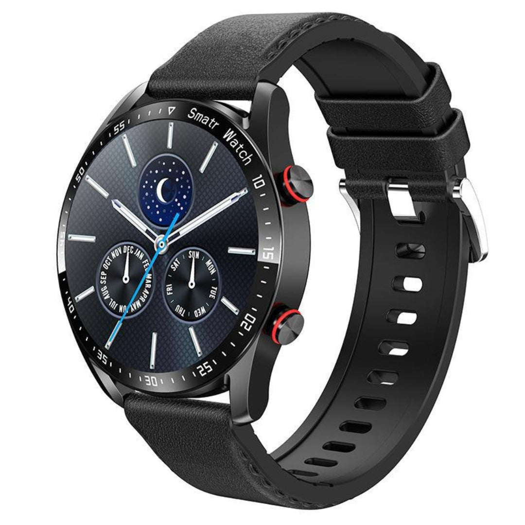 Elegante Orologio Svizzero - Qualità e Precisione in Un Design - Cuoio Nero - alle producten collecti collectie heren horloge mode winter - Concept Palermo