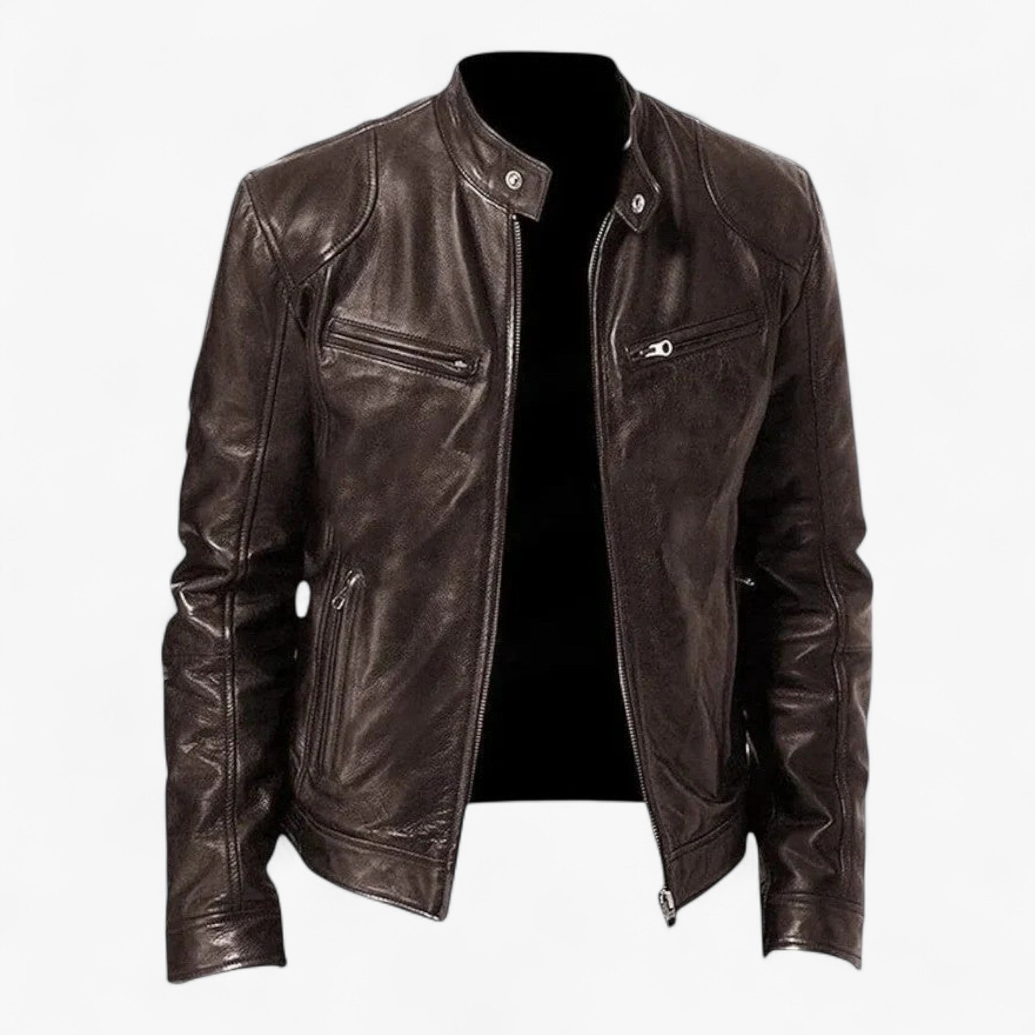 Darren | Giacca di Pelle Casual - Marrone - casual Leather men Winter - Concept Palermo