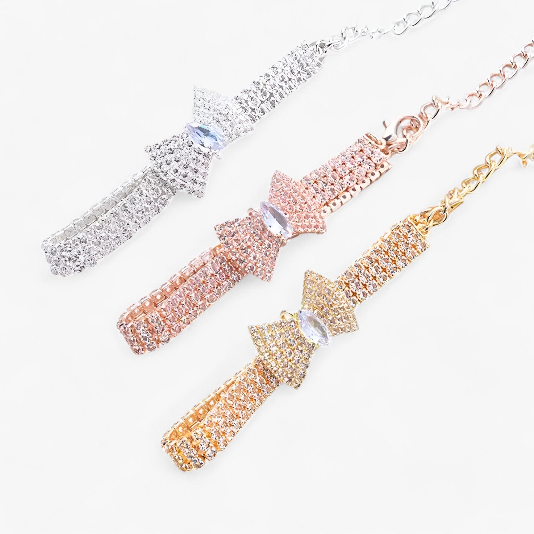 Bella | Collare per gatti Bling con fiocco e cristalli - - - Concept Palermo
