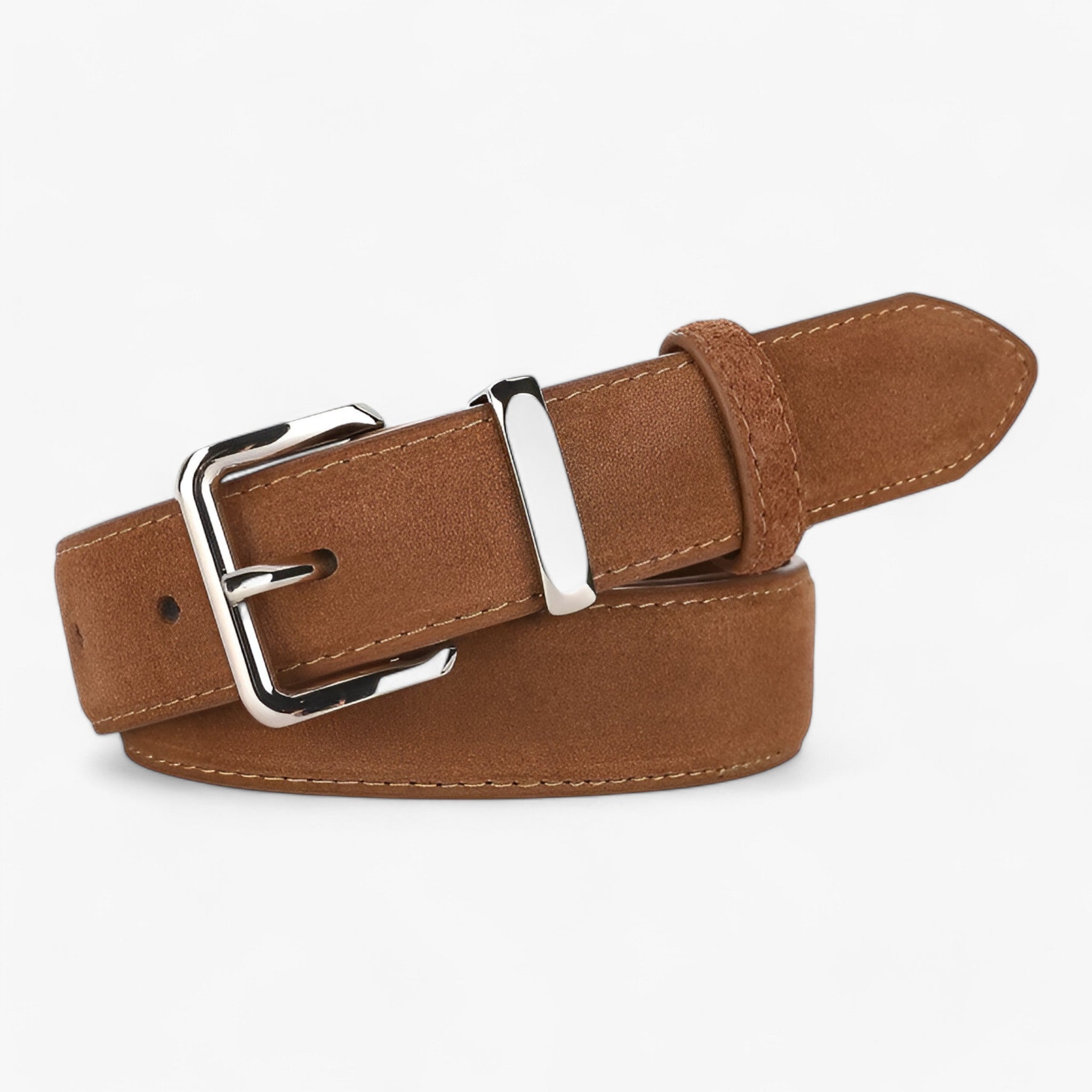 Irene | Cintura in camoscio: elegante e versatile - Marrone 100cm - Belts belts for woman - Concept Palermo