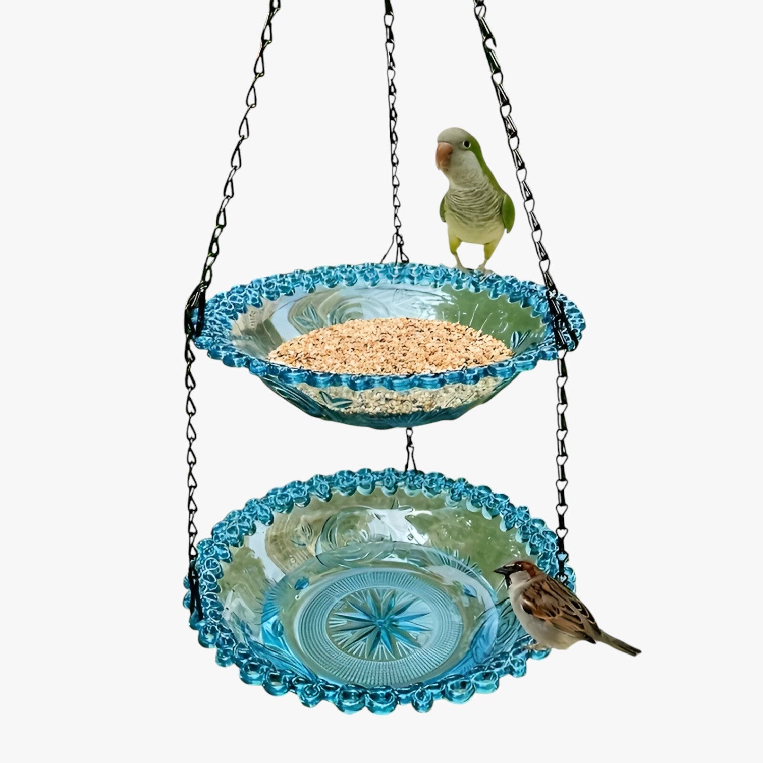 Jerico | Casetta per uccelli a 2 strati con abbeveratoio – Sostenibile e decorativa - - bird bird house birdproduct - Concept Palermo