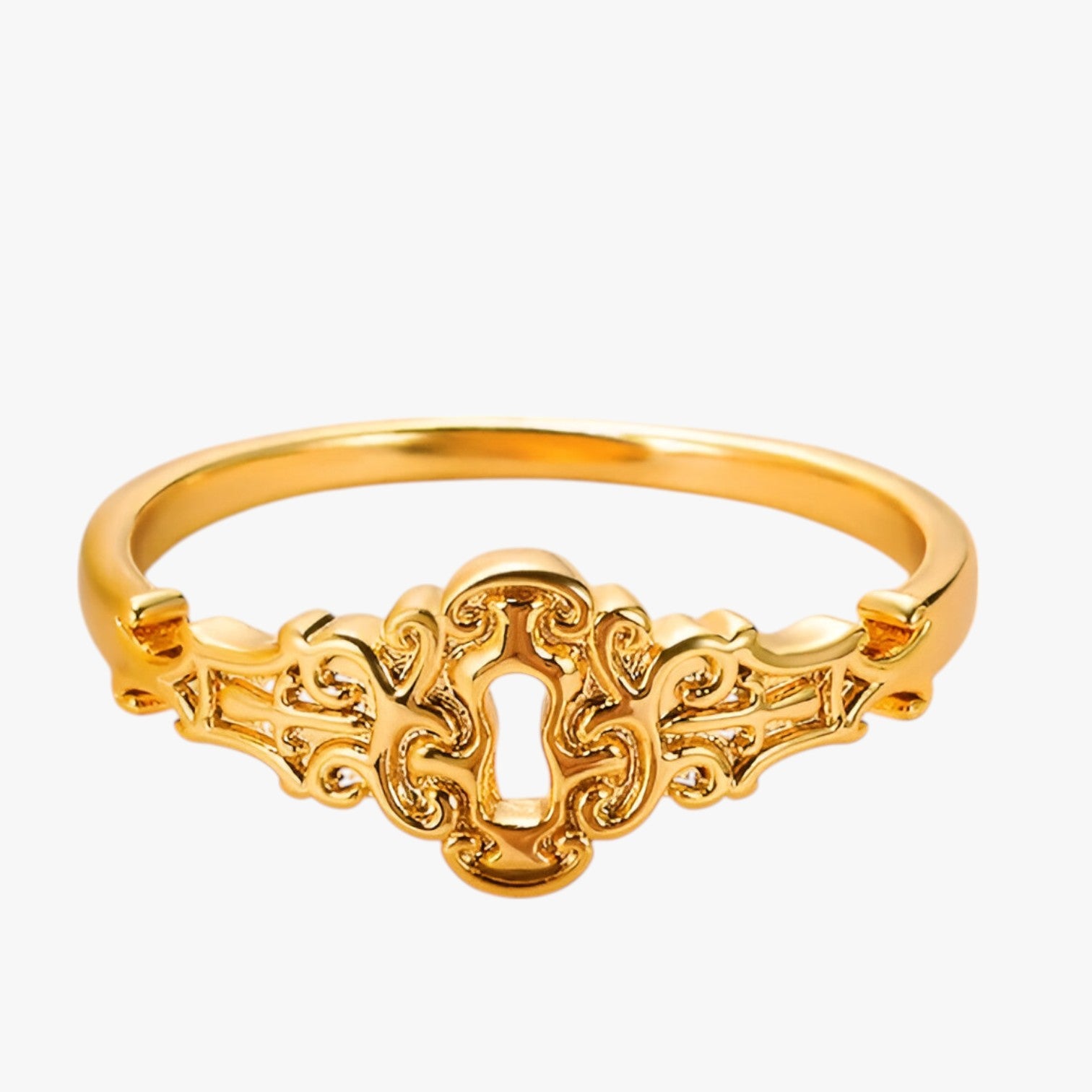 Lia | Anello lucchetto oro impermeabile portafortuna - - Ring Rings women ring womens earring womens ring - Concept Palermo