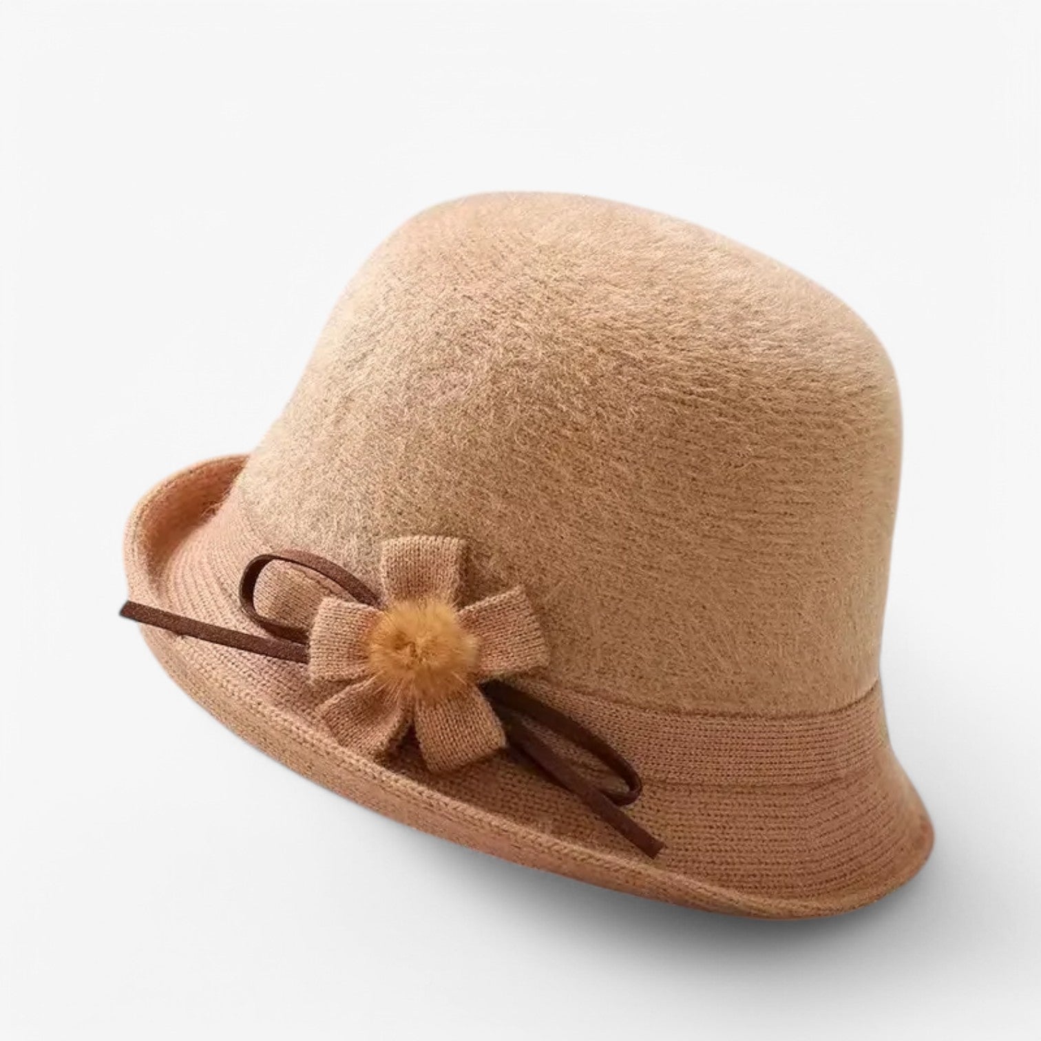 Mathilde | Elegante cappello in lana per donne – calore e stile - Marrone Chiaro 56-58cm - hat Hat for girls women hat - Concept Palermo