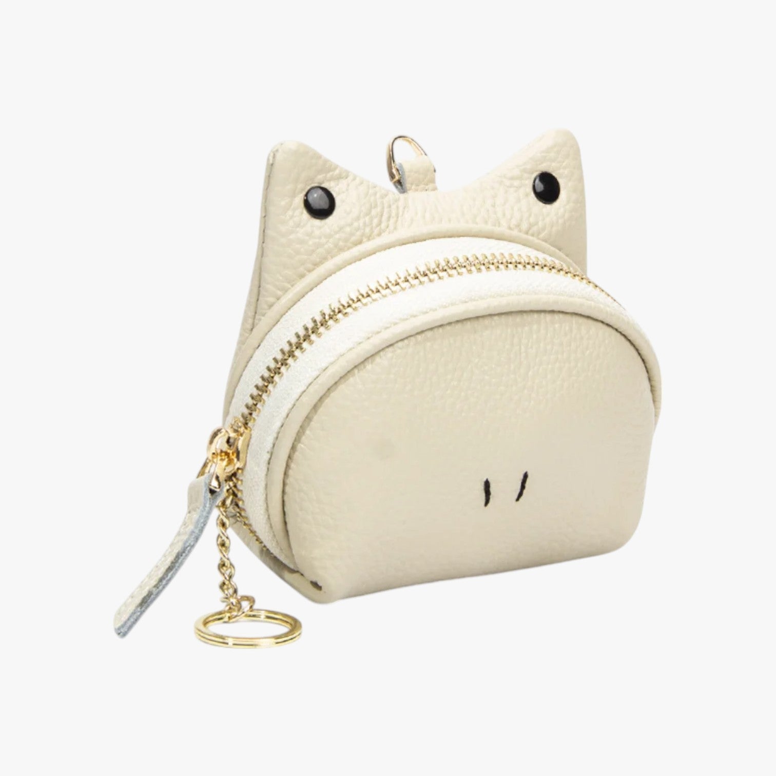 Reign | Grazioso portafoglio in pelle con cerniera, tasche per monete e carte - Off-white - wallet wallets womens wallet - Concept Palermo