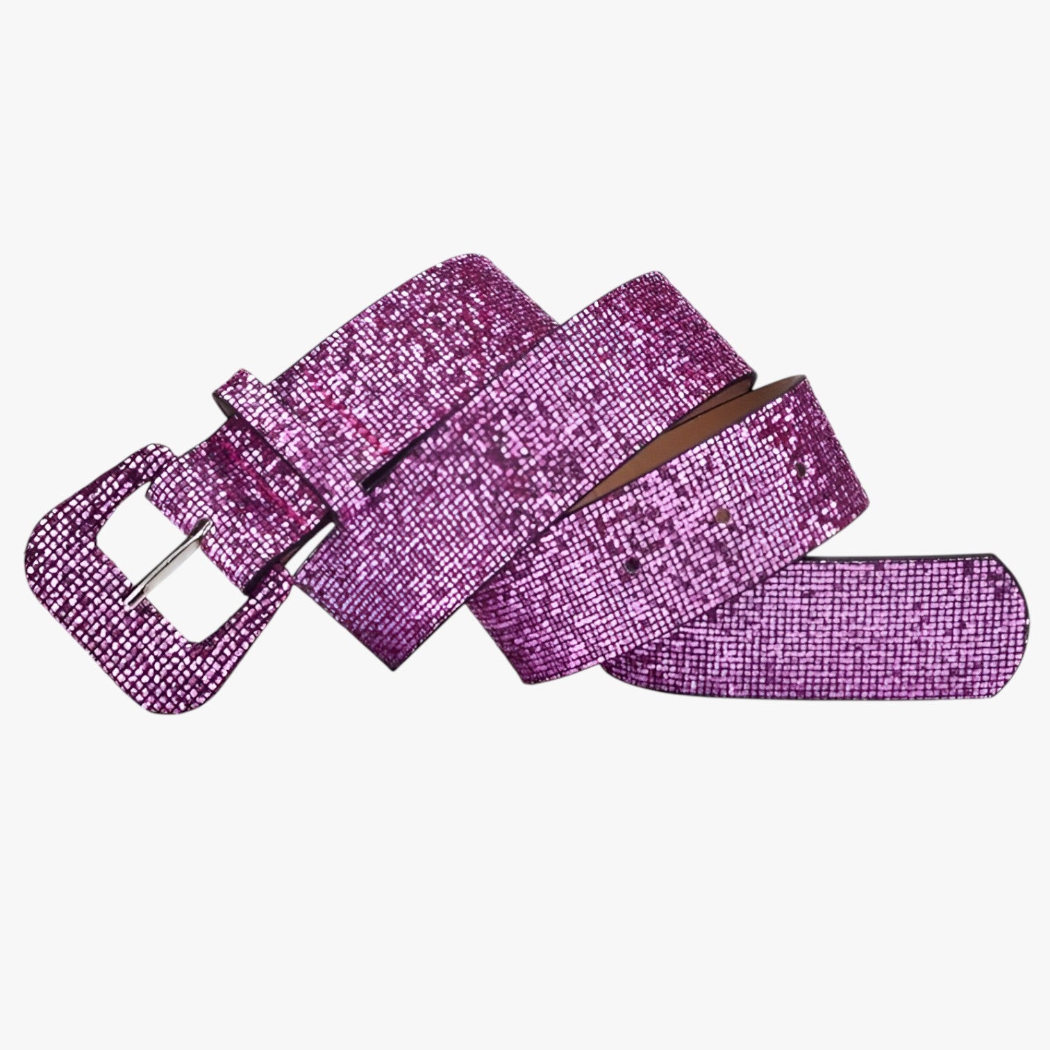 Zoe | Cintura Brillante con Paillettes per Jeans e Cappotti - Rosso rosa - Belts belts for woman waist belt for women women belts Womens belt - Concept Palermo