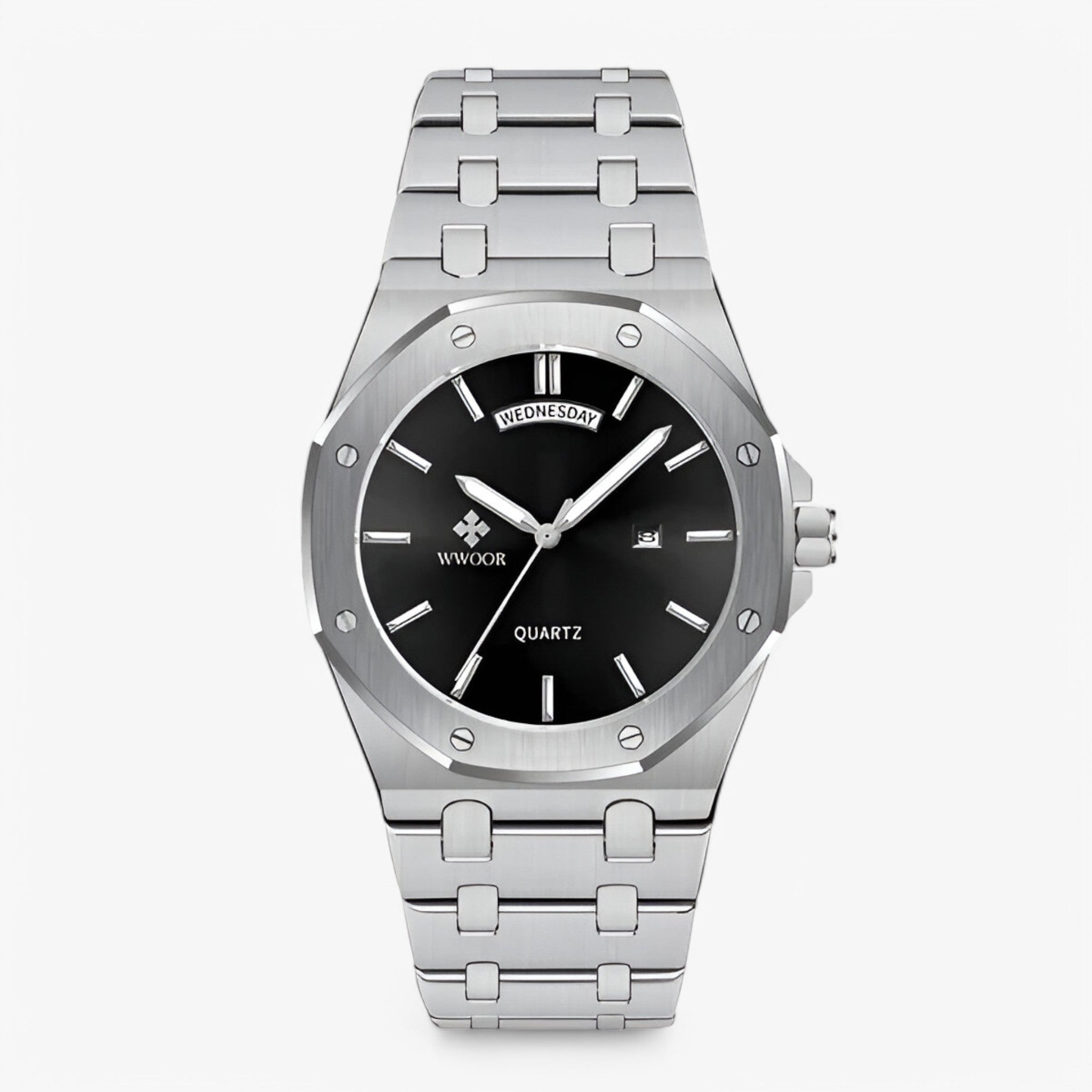 Magnus | Orologio Sportivo di Lusso in Acciaio Inossidabile - bianco nero - - Concept Palermo