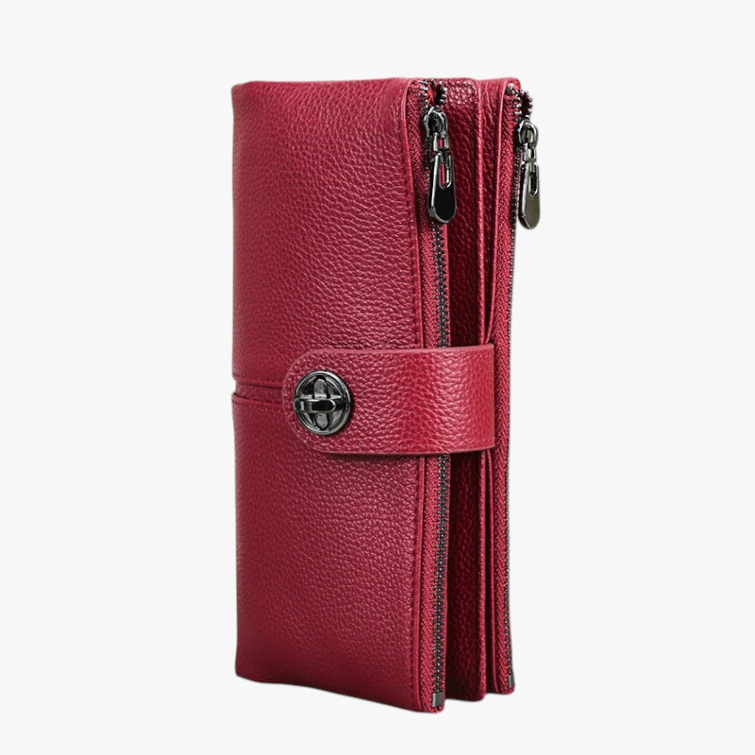 Alivia | Portafoglio Donna in Pelle con AirTag Elegante, Sicuro e Multiuso - Rosso - wallet wallets womens wallet - Concept Palermo