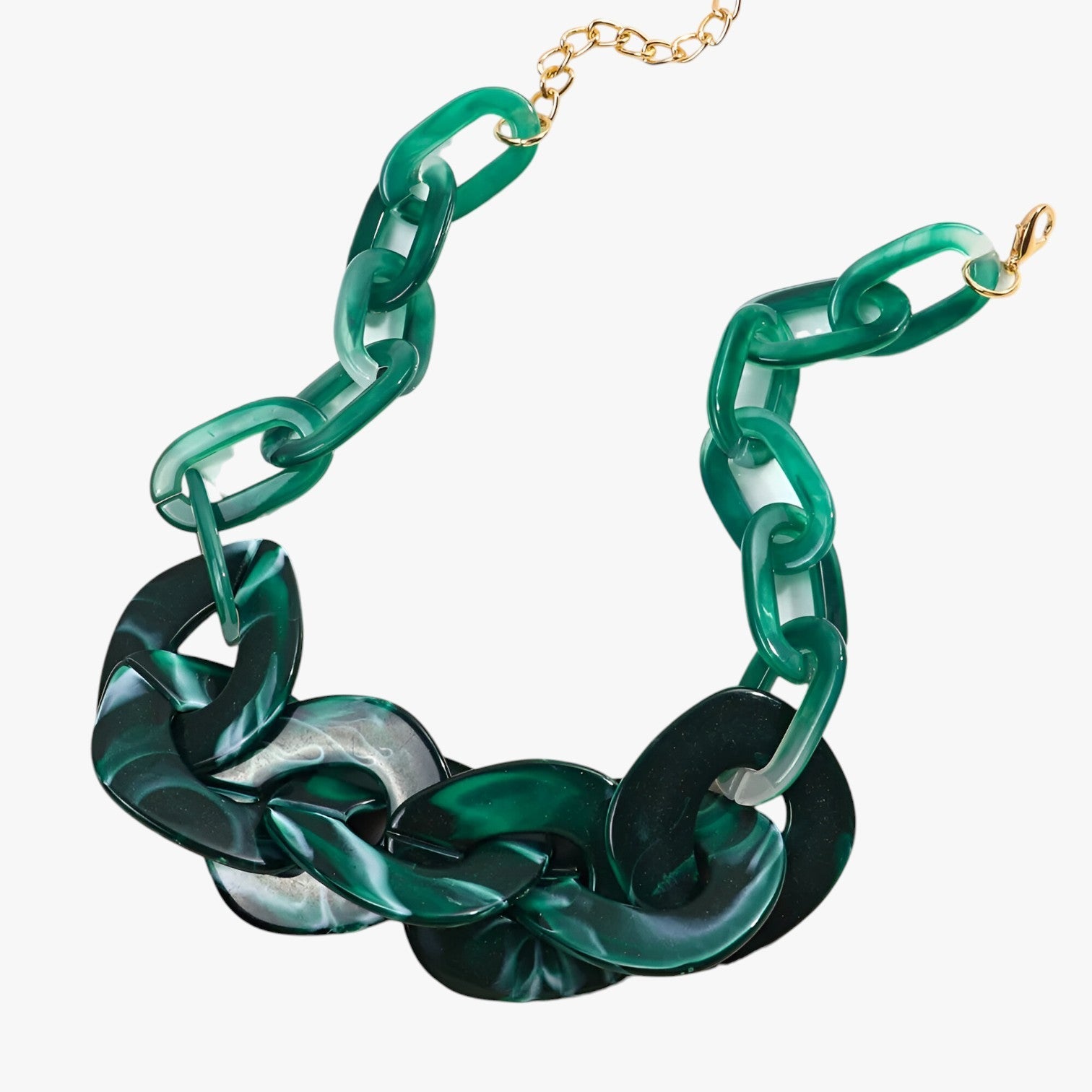 Marissa | Choker geometrica audace – Fai colpo con uno stile rigoroso - marmorizzato verde - elegant womens necklaces Fashion Necklaces Necklace Necklaces for Women - Concept Palermo