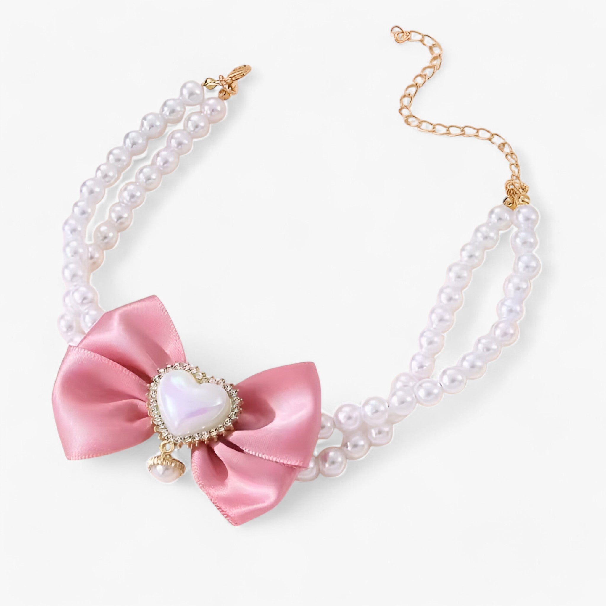 Ruby | Collana Regolabile a Doppio Strato con Ciondolo a Cuore - - - Concept Palermo