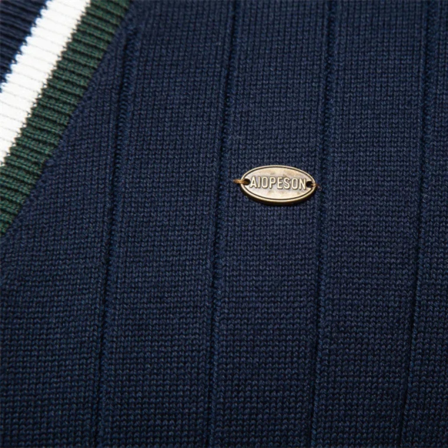 Jeremy | Cardigan in lana con scollo a V da uomo, stile caldo color block per autunno/inverno - - Sweater sweater men sweaters - Concept Palermo