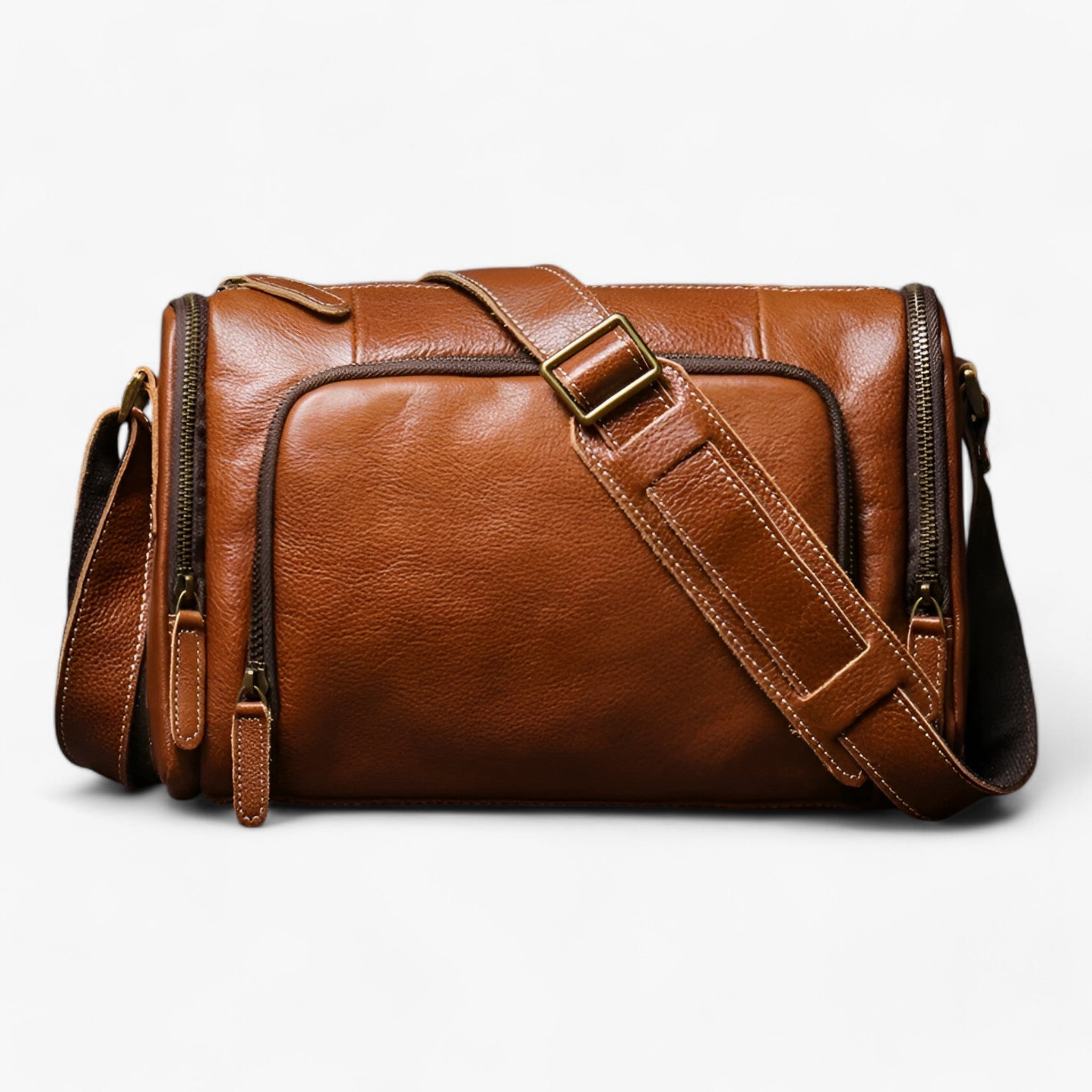 Benjamin | Borsa a spalla vintage - Elegante e multifunzionale - Marrone - - Concept Palermo
