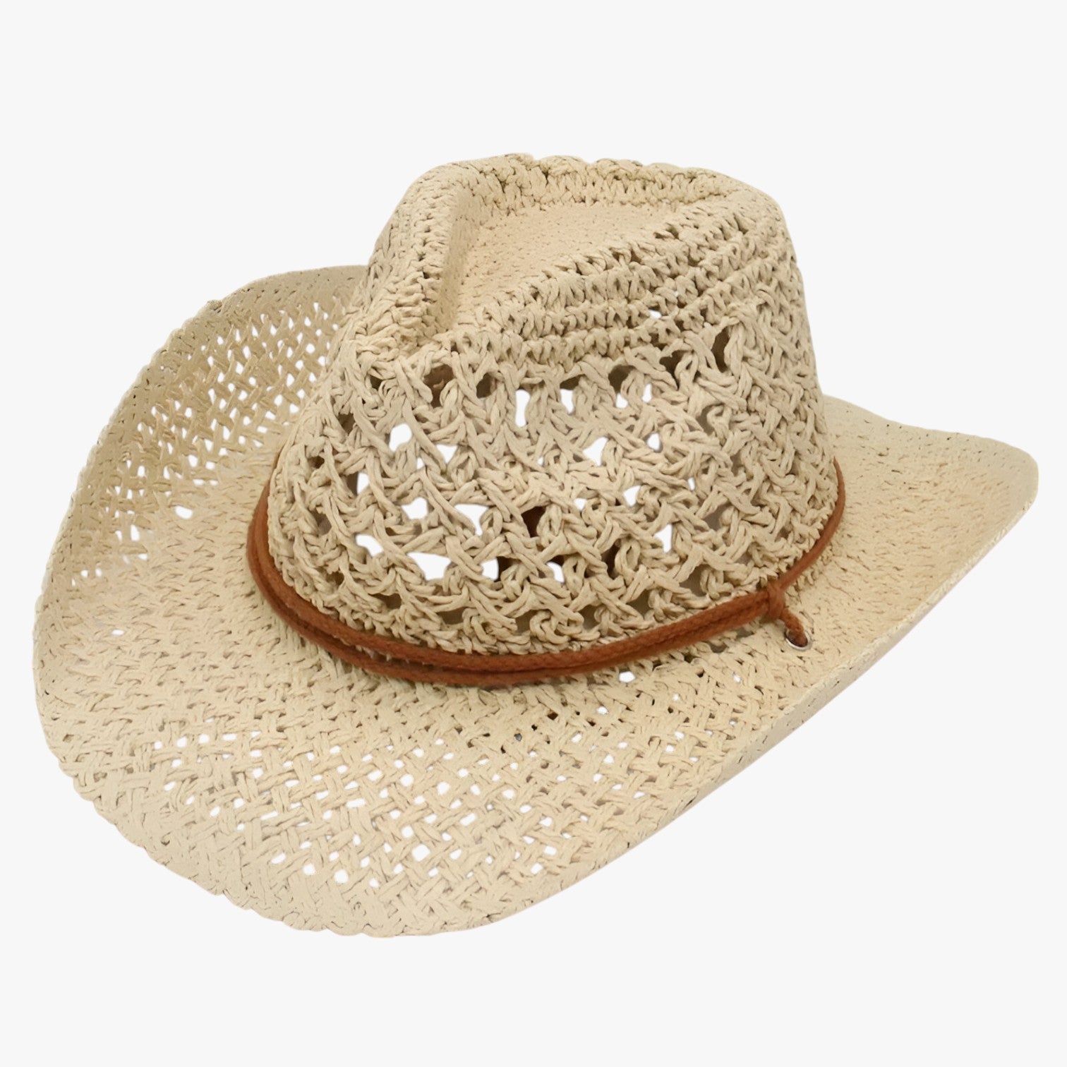 Veronica | Elegante e Protetta - Cappello da Sole Vintage Western per Donne - Beige 55-58cm - Hat for girls summer hat Sun Hats women hat - Concept Palermo