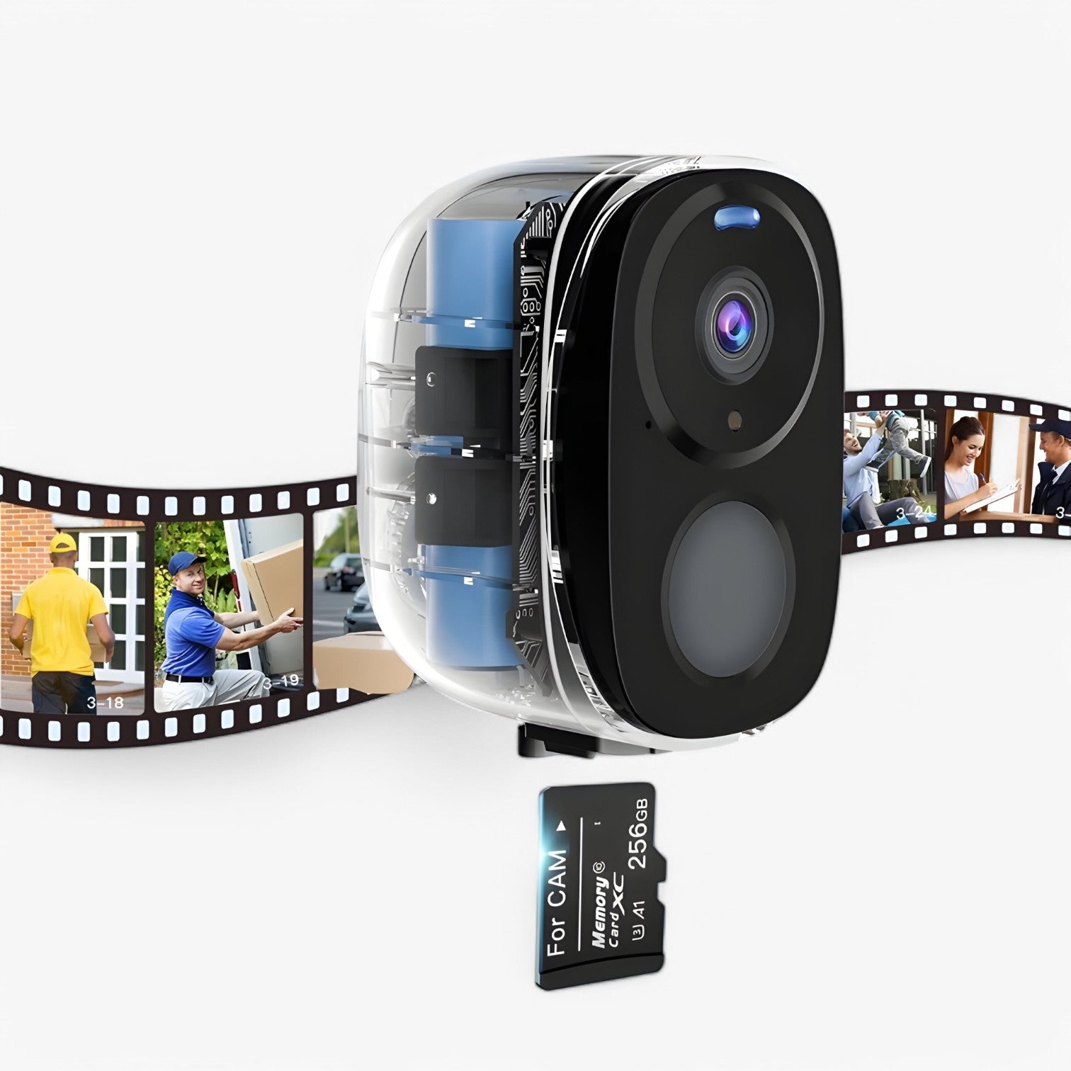 Aidan | SecureCam | Wireless 2K – Rilevazione Intelligente e Visione Notturna - - camera gadget - Concept Palermo