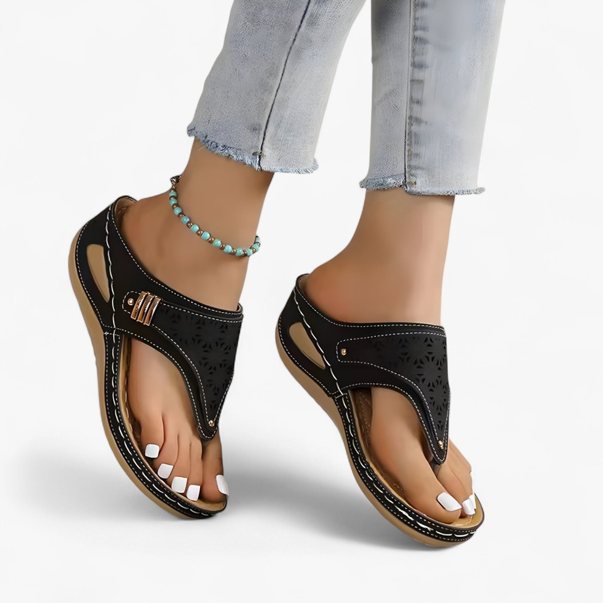 Meryl | Sandali Ortopedici con Zeppa - - - Concept Palermo