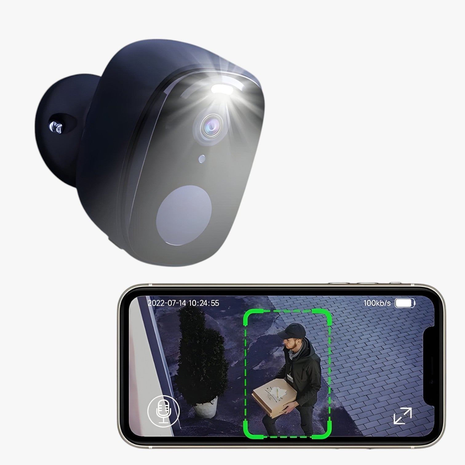 Aidan | SecureCam | Wireless 2K – Rilevazione Intelligente e Visione Notturna - - camera gadget - Concept Palermo