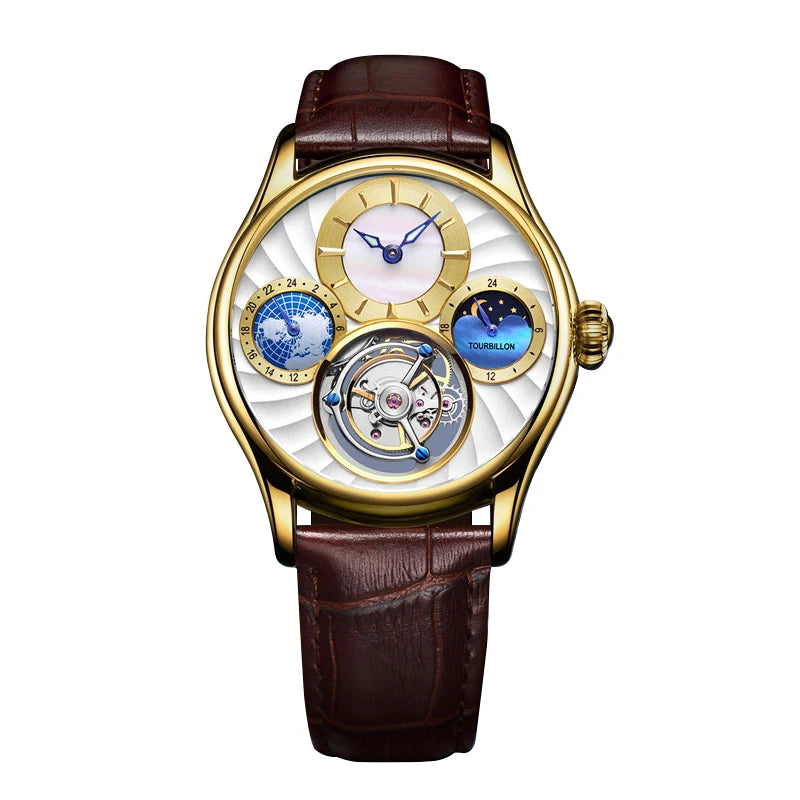 Helio | Orologio Meccanico di Lusso Tourbillon - Oro Bianco - - Concept Palermo
