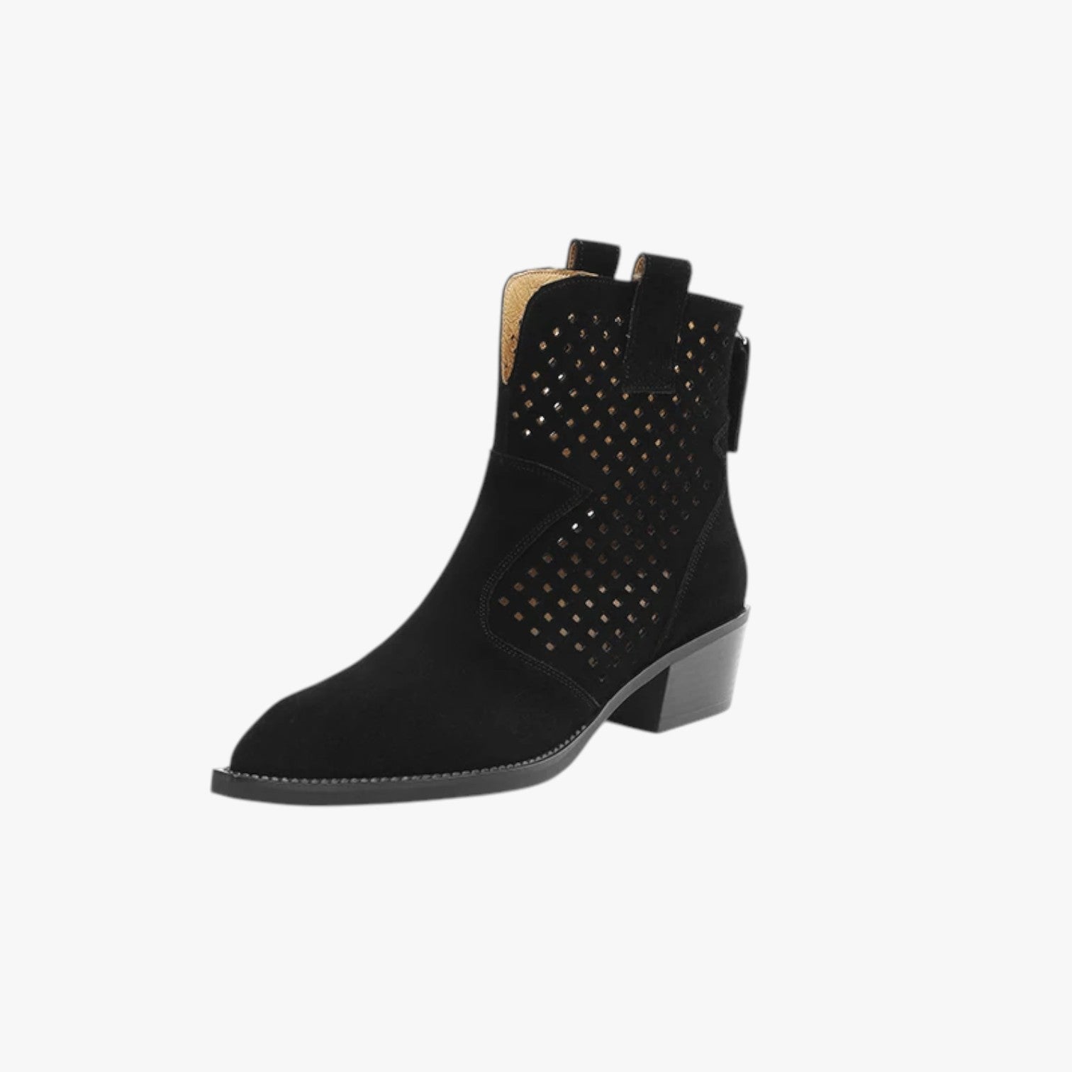 Alison | Stivaletti Chelsea da donna - Comodi, eleganti e in pelle scamosciata - Nero - Boots & Shoes Leather Boots womens boots - Concept Palermo