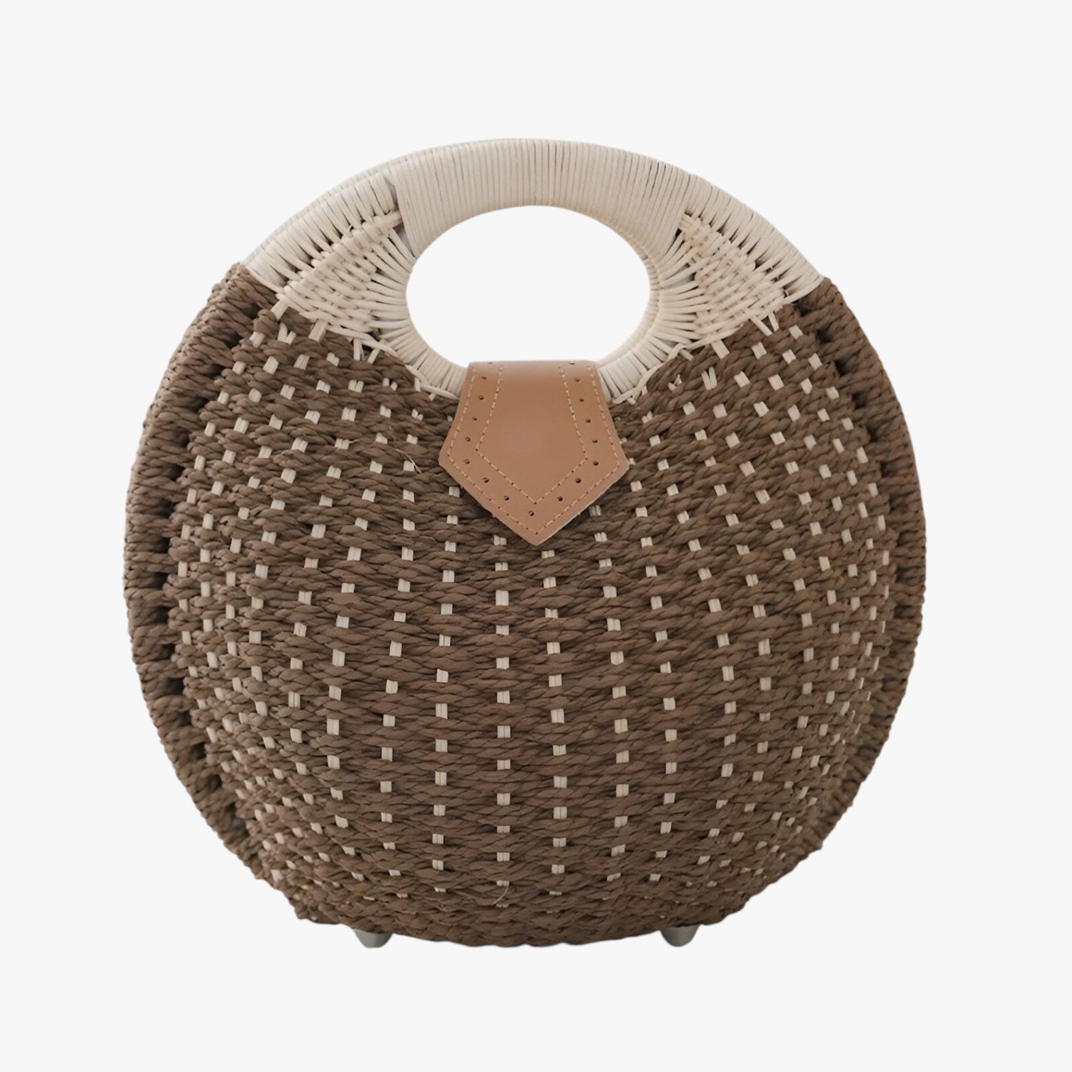 Gianna | Borsa estiva in rattan – Leggera, Elegante e Versatile - Marrone chiaro x28x30x15cm - handbags Women's handbags - Concept Palermo