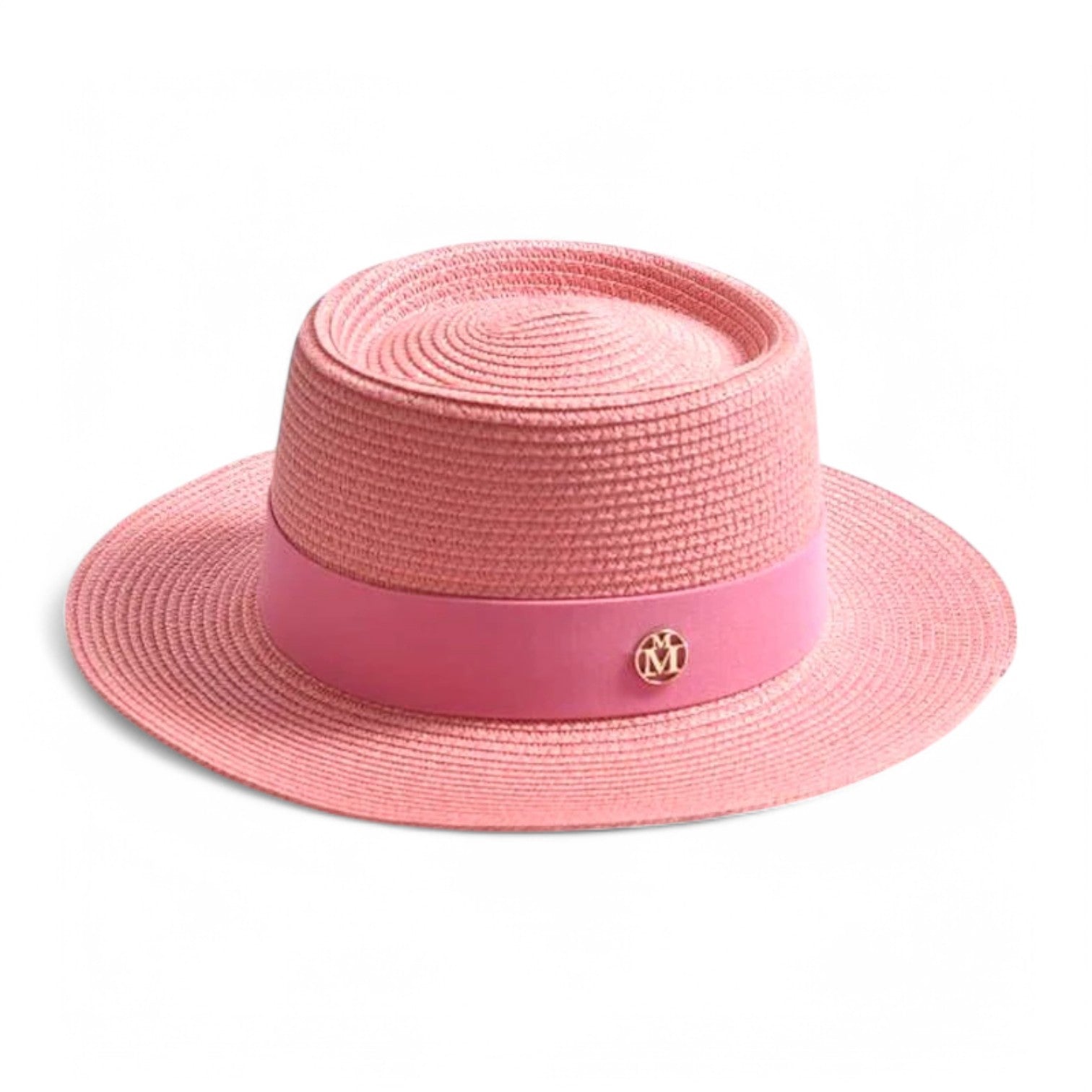 Clara | Elegante cappello di paglia - Stile, leggero e adatto ai viaggi - roze 56-58CM - bucket hats hat Hat for girls women hat - Concept Palermo