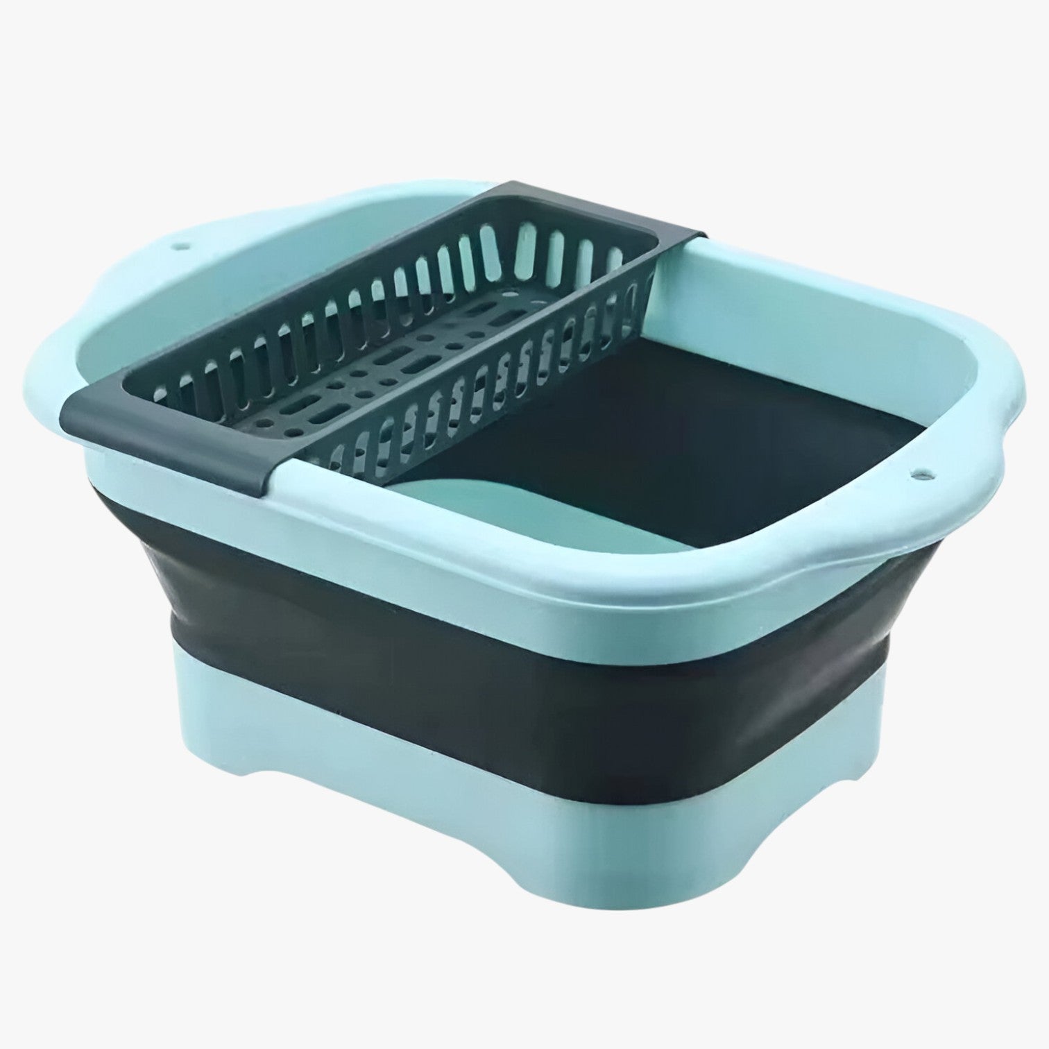 Emerald | Colapasta pieghevole in silicone per frutta e verdura - Verde - colander Kitchen Kitchen Essentials - Concept Palermo