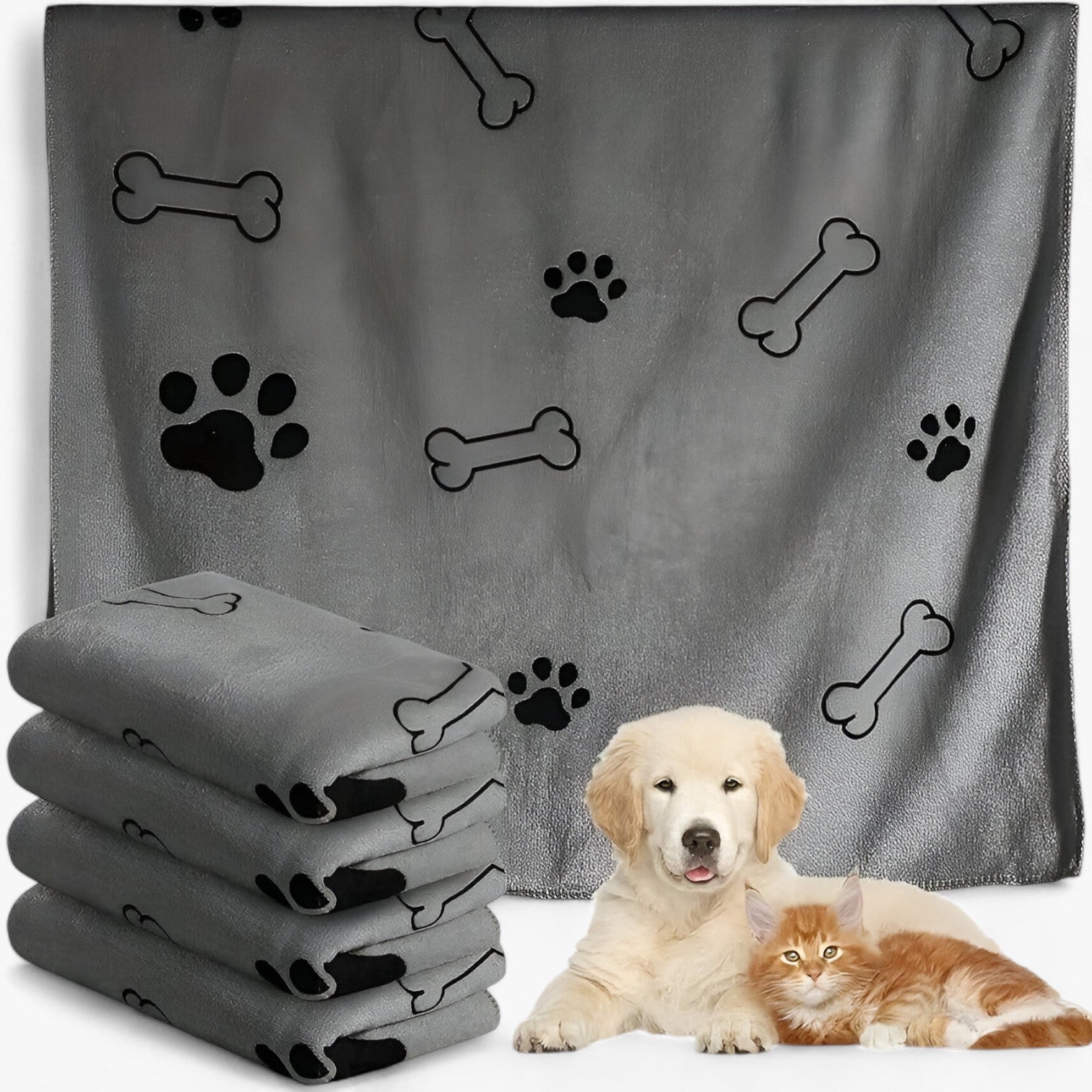 Rex | Asciugamano in Microfibra ad Asciugatura Rapida per Cani e Gatti - - pet pet accessories PET SUPPLIES - Concept Palermo