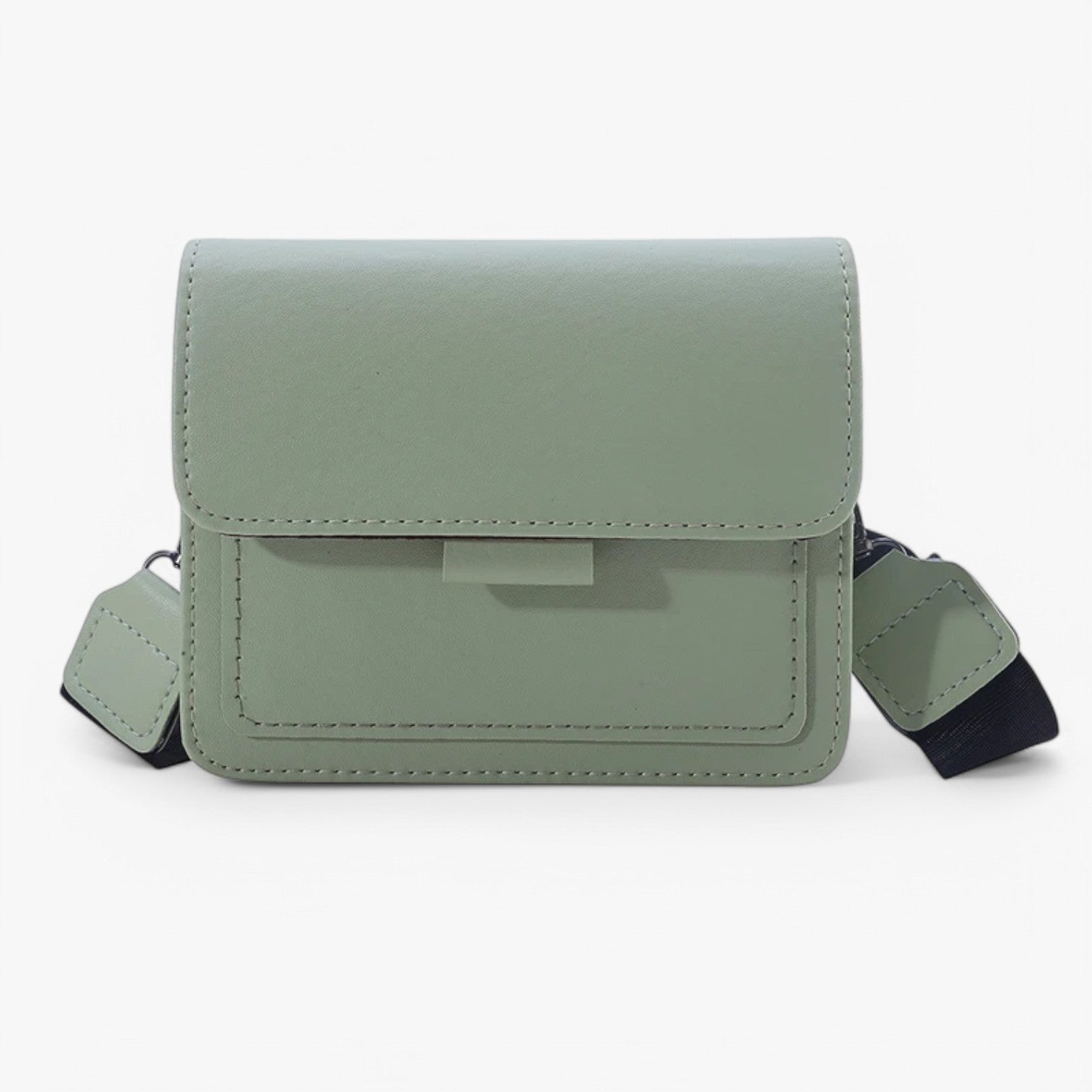 Clara | Borsa a spalla retro e spaziosa con tracolla larga - verde chiaro - bag Shoulder Bags women bag - Concept Palermo