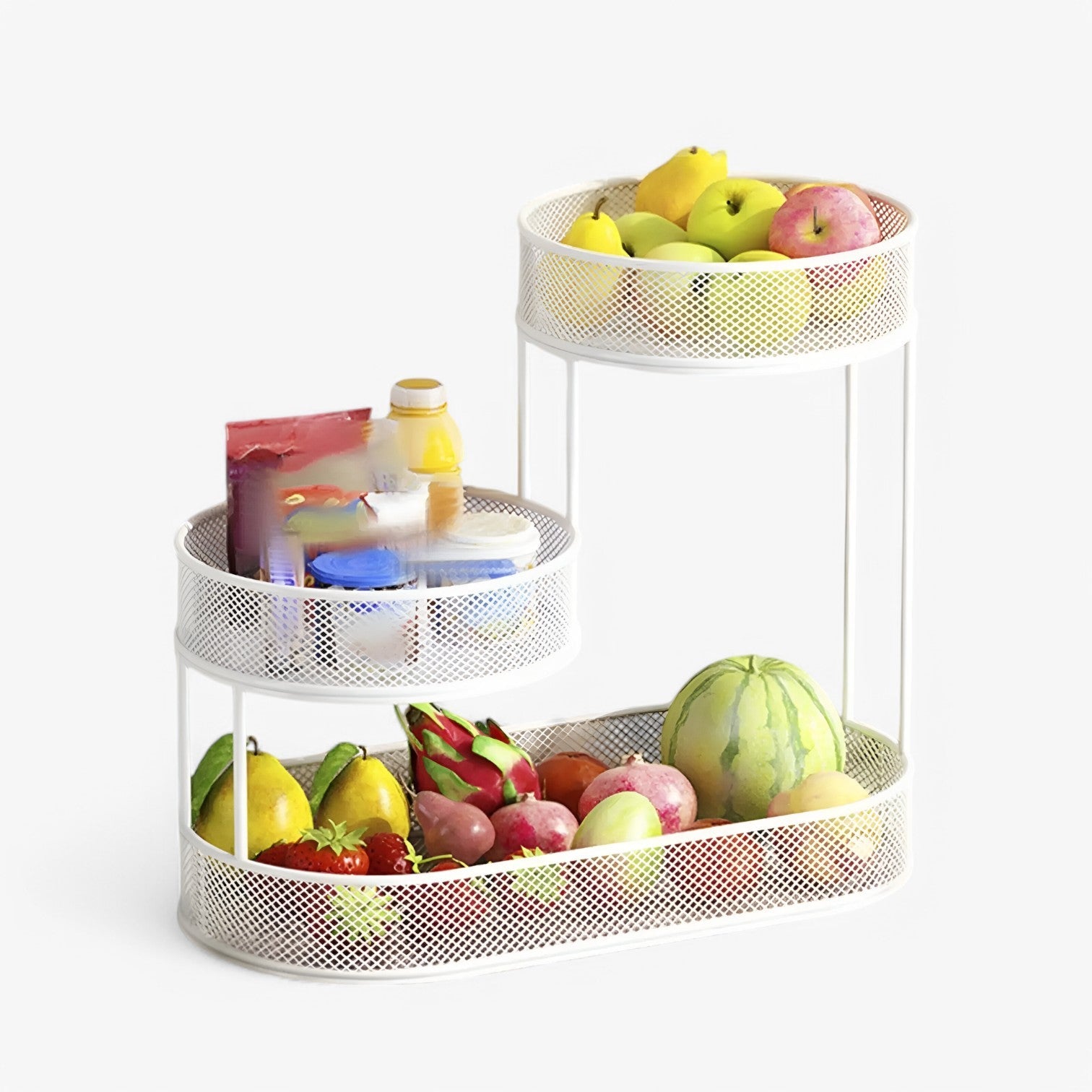 Milena | Elegante cesta di frutta in ferro – Mantieni la frutta fresca e organizzata - - Kitchen kitchen accessory - Concept Palermo