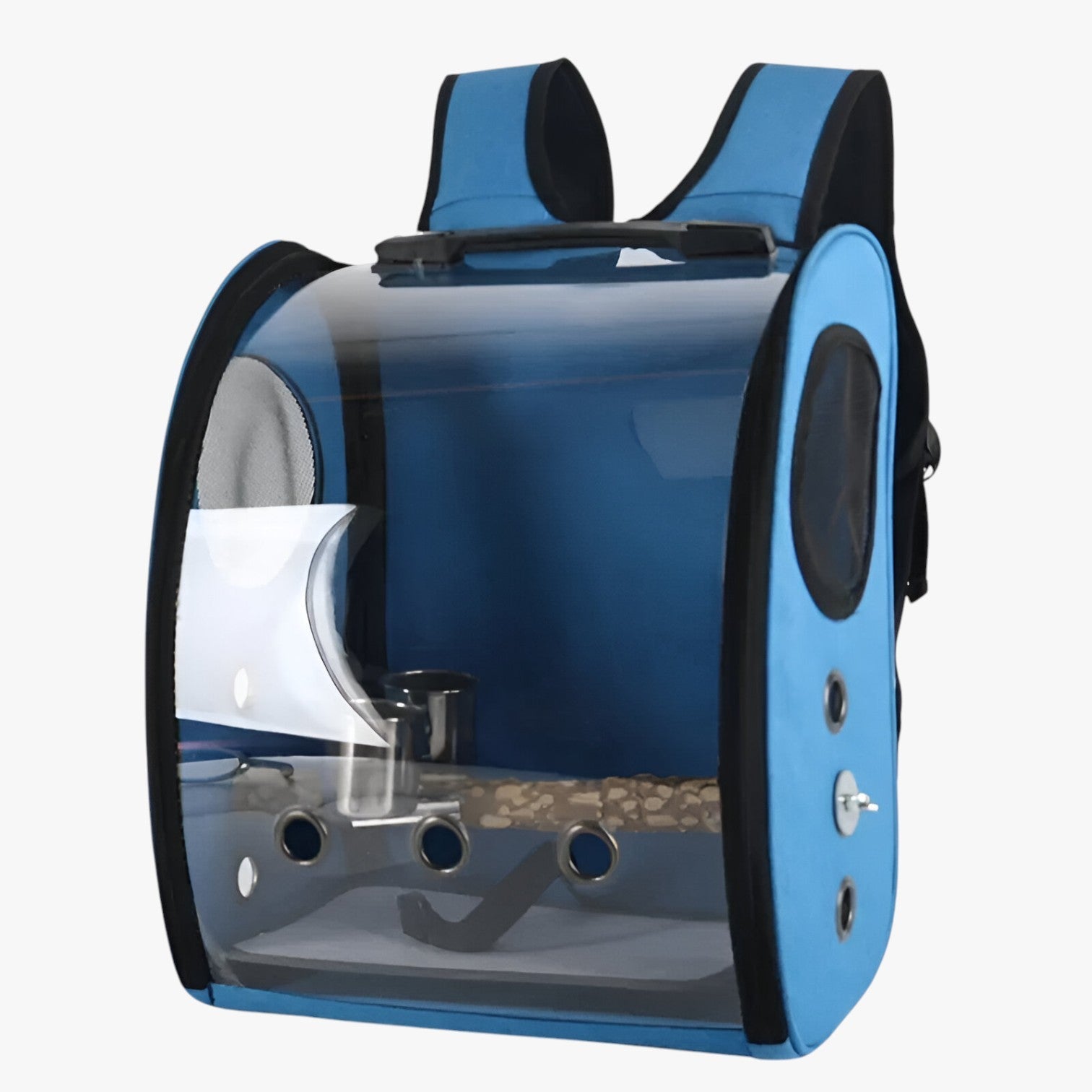 Agastya | Gabbia per uccelli spaziosa – Viaggio confortevole per il tuo uccello - Set Blu - pet pet accessories PET SUPPLIES - Concept Palermo