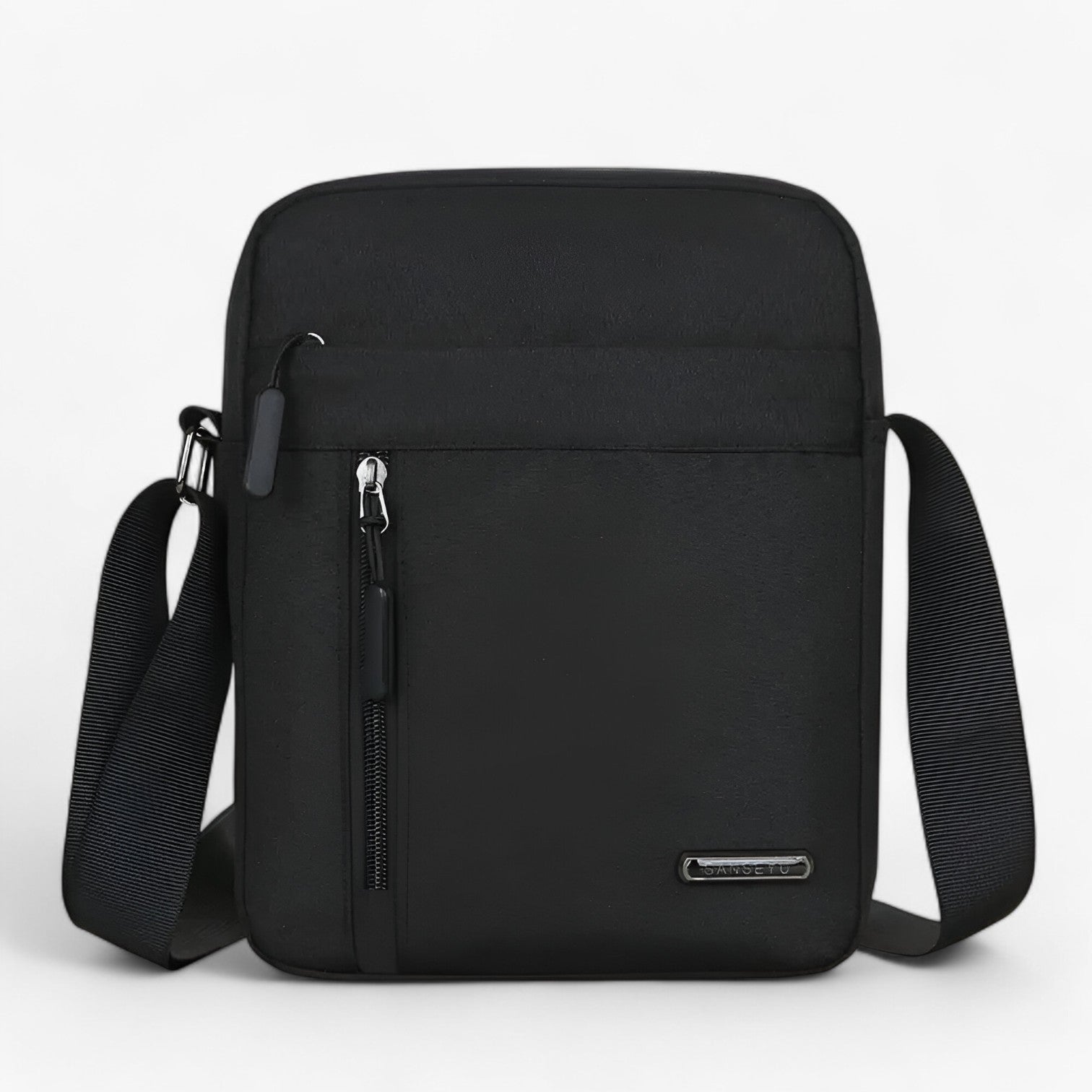 Grayson | Borsa a Spalla da Uomo Oxford - Sostenibile, Stilosо e Pronta per Affari - Nero - bag mens bag Shoulder Bags - Concept Palermo