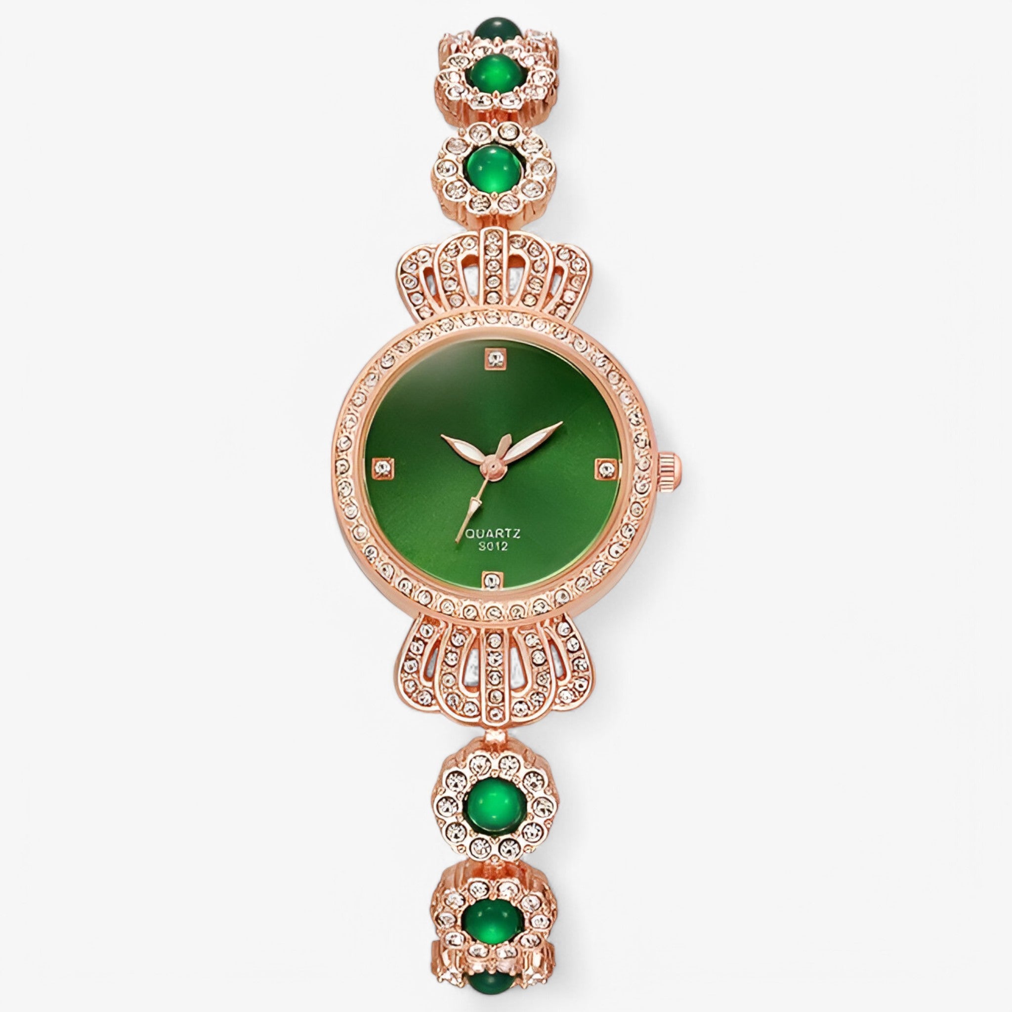 Nadine – Orologio da Donna con Pietra Elegante e Cinturino Verde - Verde - female watch watch for women - Concept Palermo
