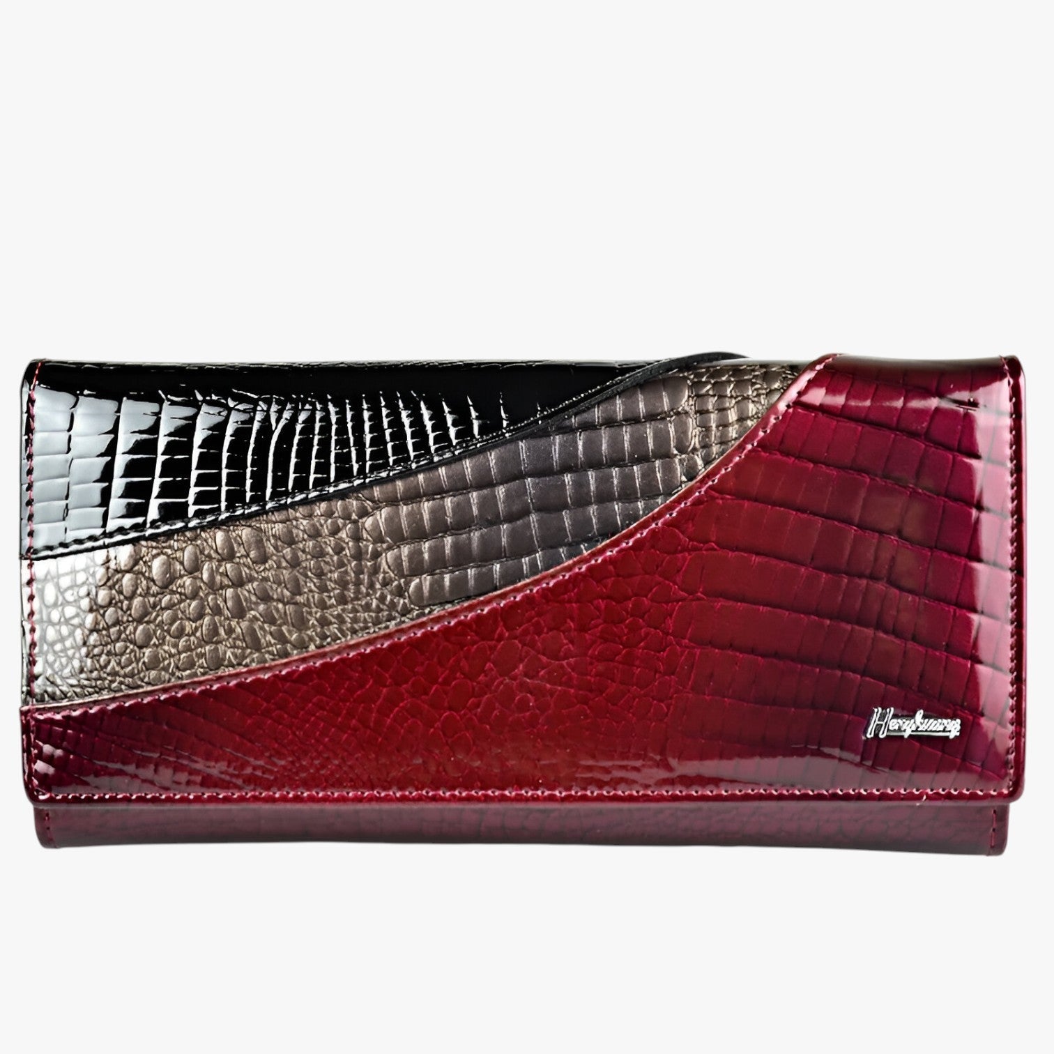 Stacie | Stile e sostenibile - Portafoglio da donna in pelle con ampia suddivisione - Rosso vino - wallet womens wallet - Concept Palermo