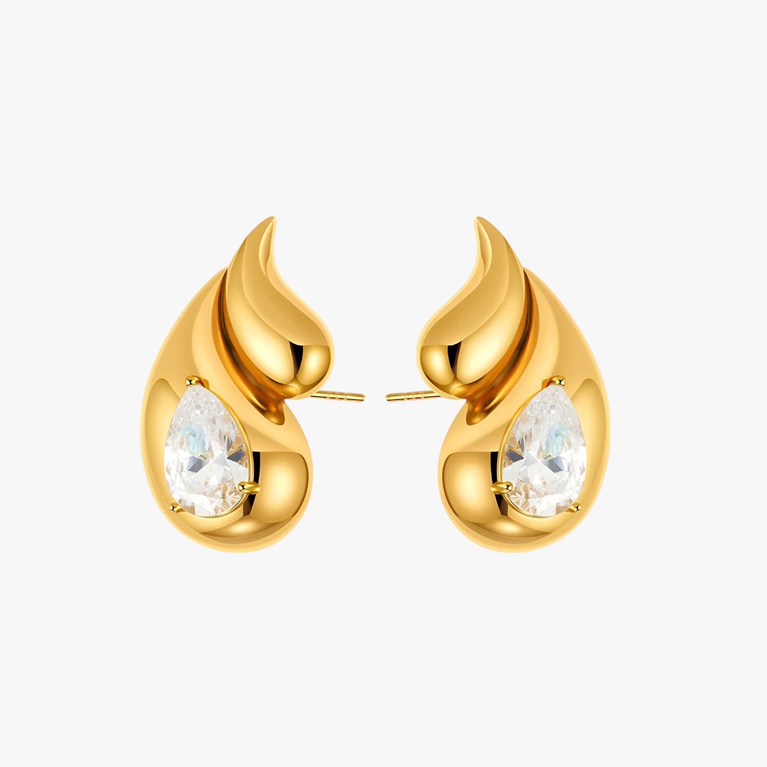 Naomi | Orecchini pendenti dorati leggeri e scintillanti - T031 1 - EARRINGS Earrings for Women Girls womens earring - Concept Palermo