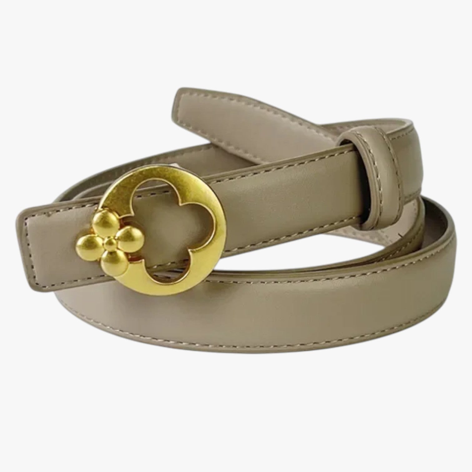 Iyla | Cintura Donna 2025 Eleganza Casual con Fibbia Designer - khaki 105cm-110cm - Belts waist belt for women Womens belt - Concept Palermo