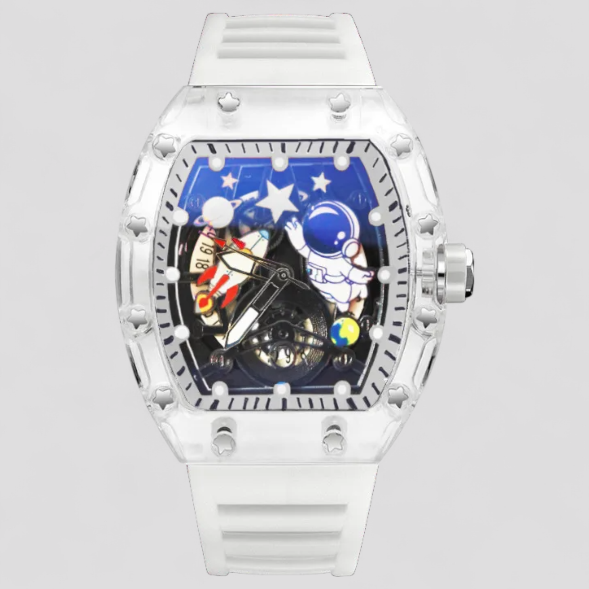 Kian | Orologio Meccanico Estivo Personalizzato - Grigio freddo bianco - watch for men watch for women WATCHES FOR MEN - Concept Palermo