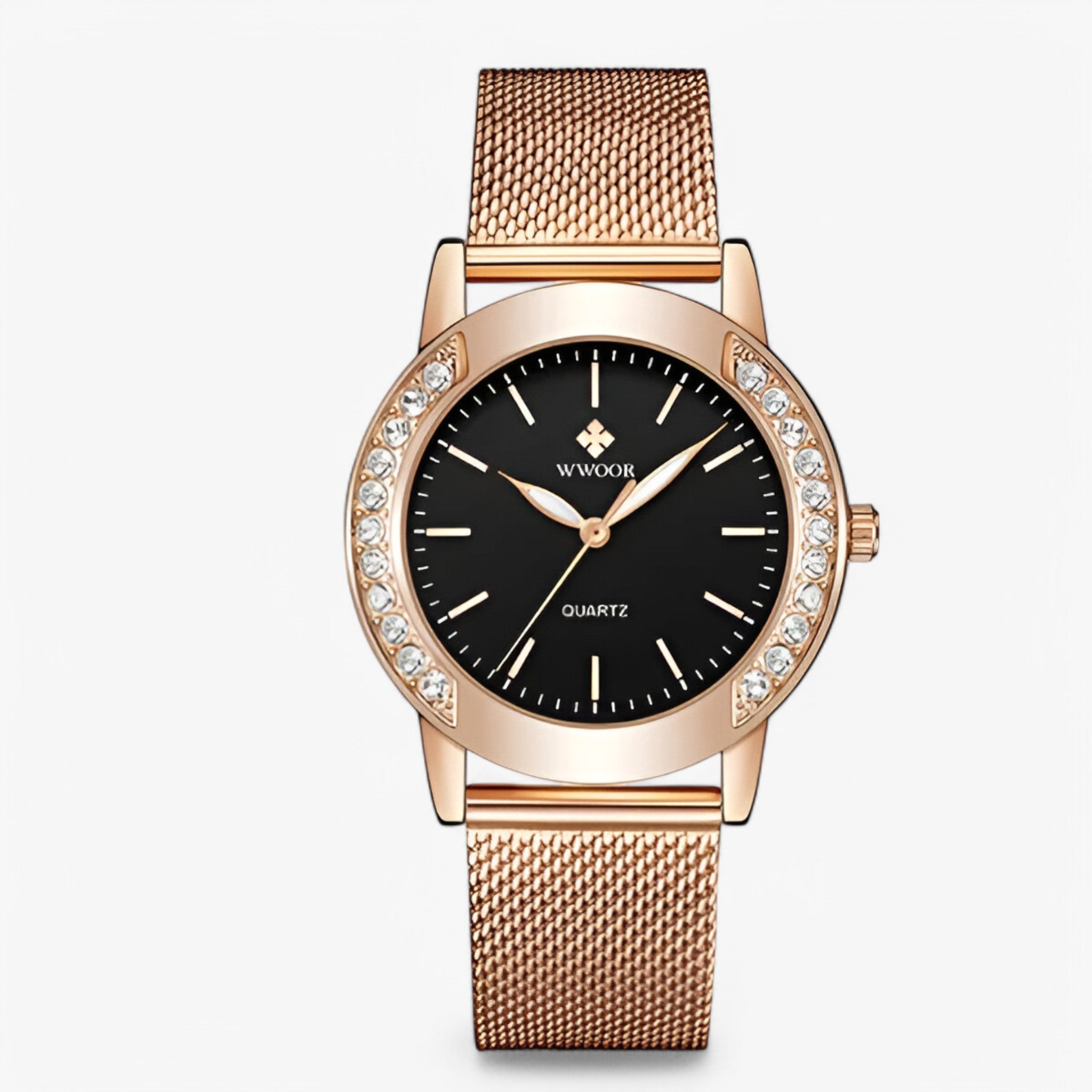 Sophie | Orologio bracciale di lusso con diamanti - rosa nera - watch for women - Concept Palermo
