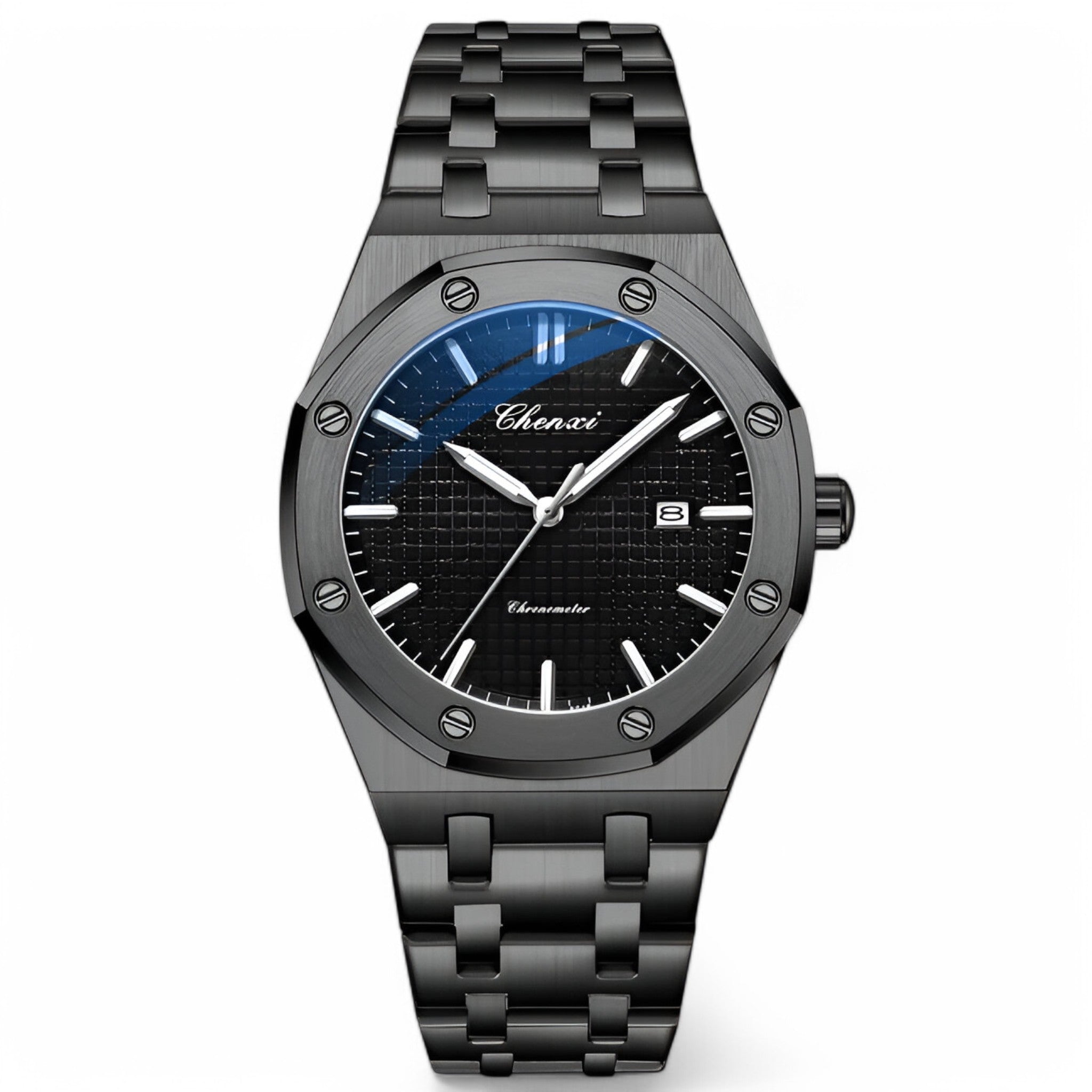 Caleb | Elegante Orologio al Quarzo Dorato - Tutto nero - - Concept Palermo