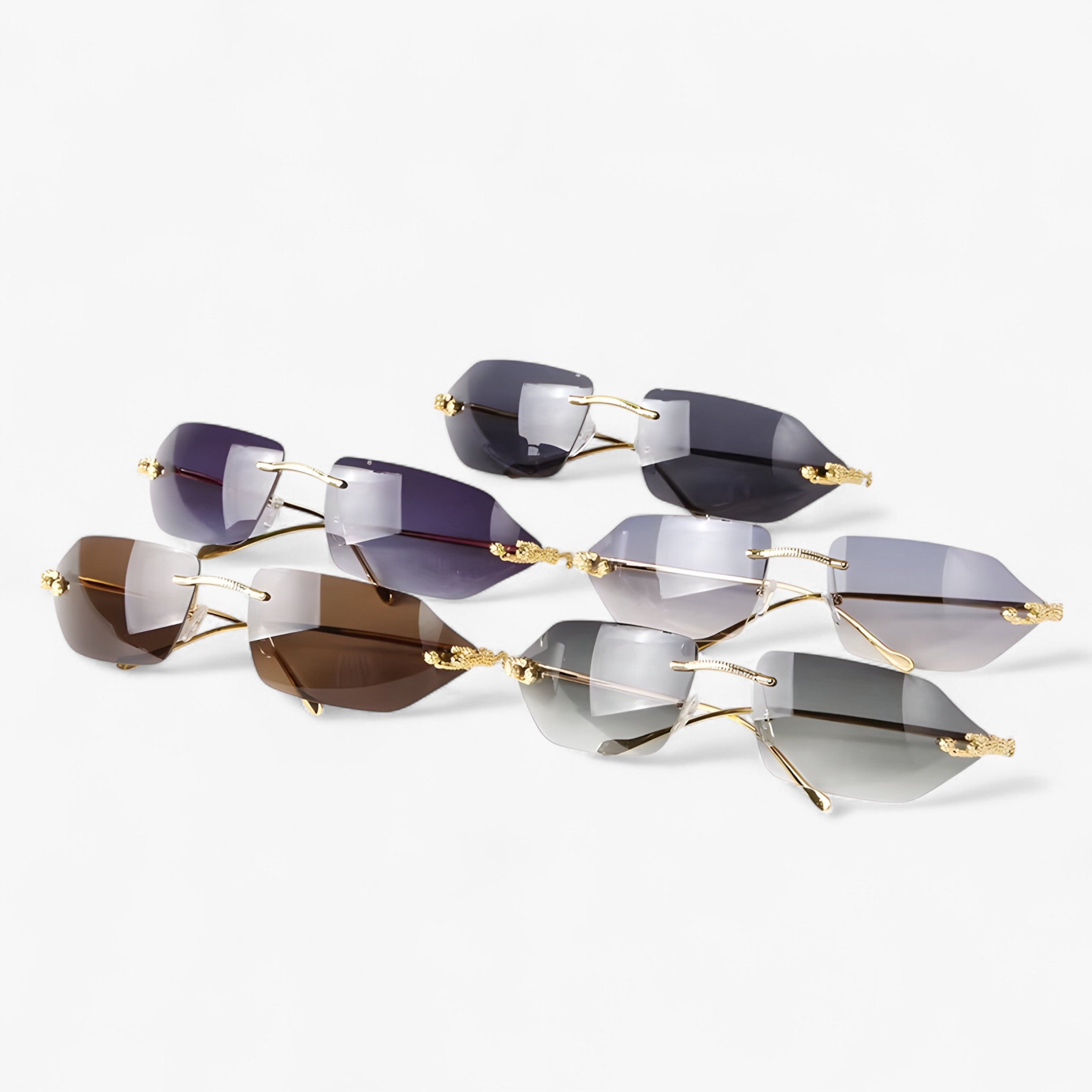 Bruno | Occhiali da sole retrò leopardati senza montatura - - Fashion Sunglasses men sunglasses polarized mens sunglasses Polarized man sunglasses Sunglasses sunglasses polarized men - Concept Palermo
