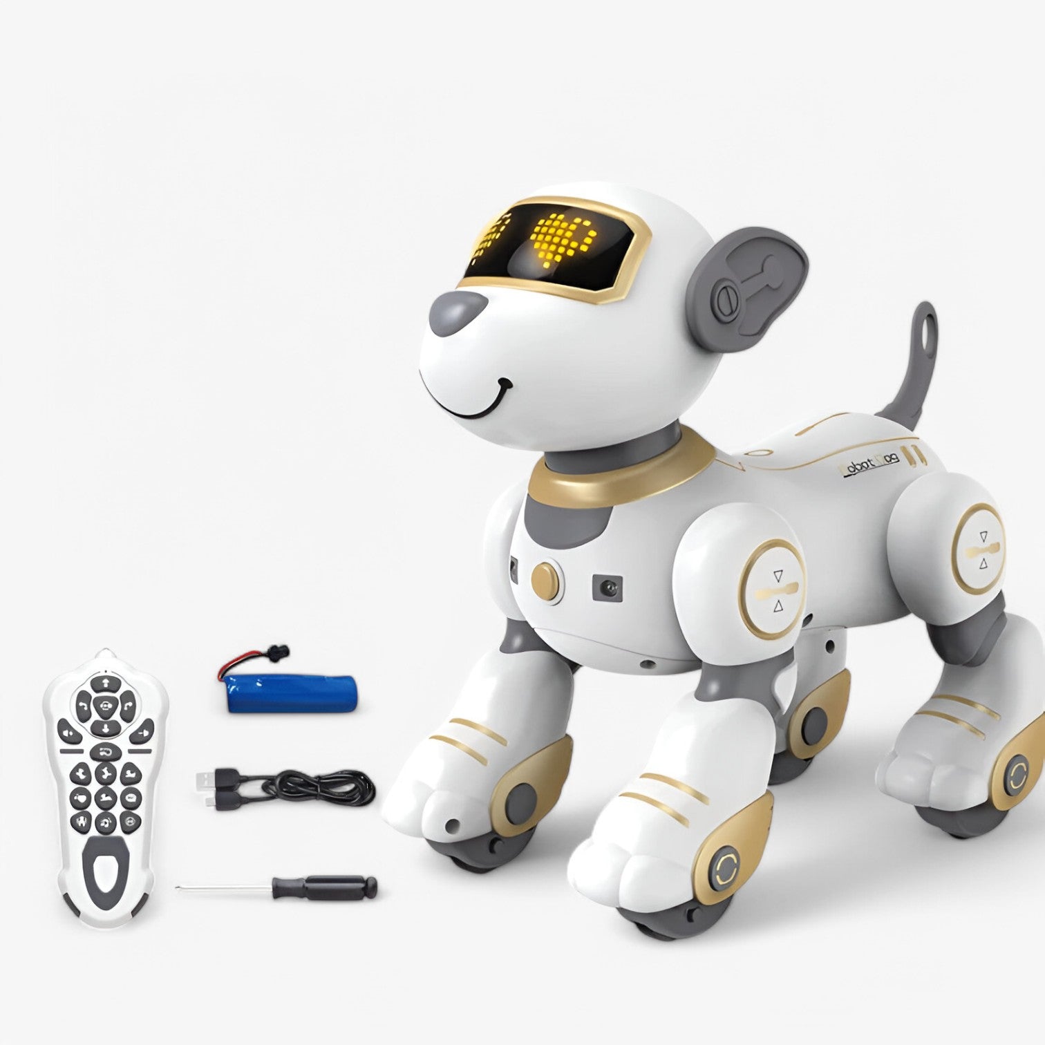 Amelie | Cane Robot Stuntante danzante – Giocattolo intelligente pieno di musica e movimento - oro - toys toys & gifts toys for kids - Concept Palermo